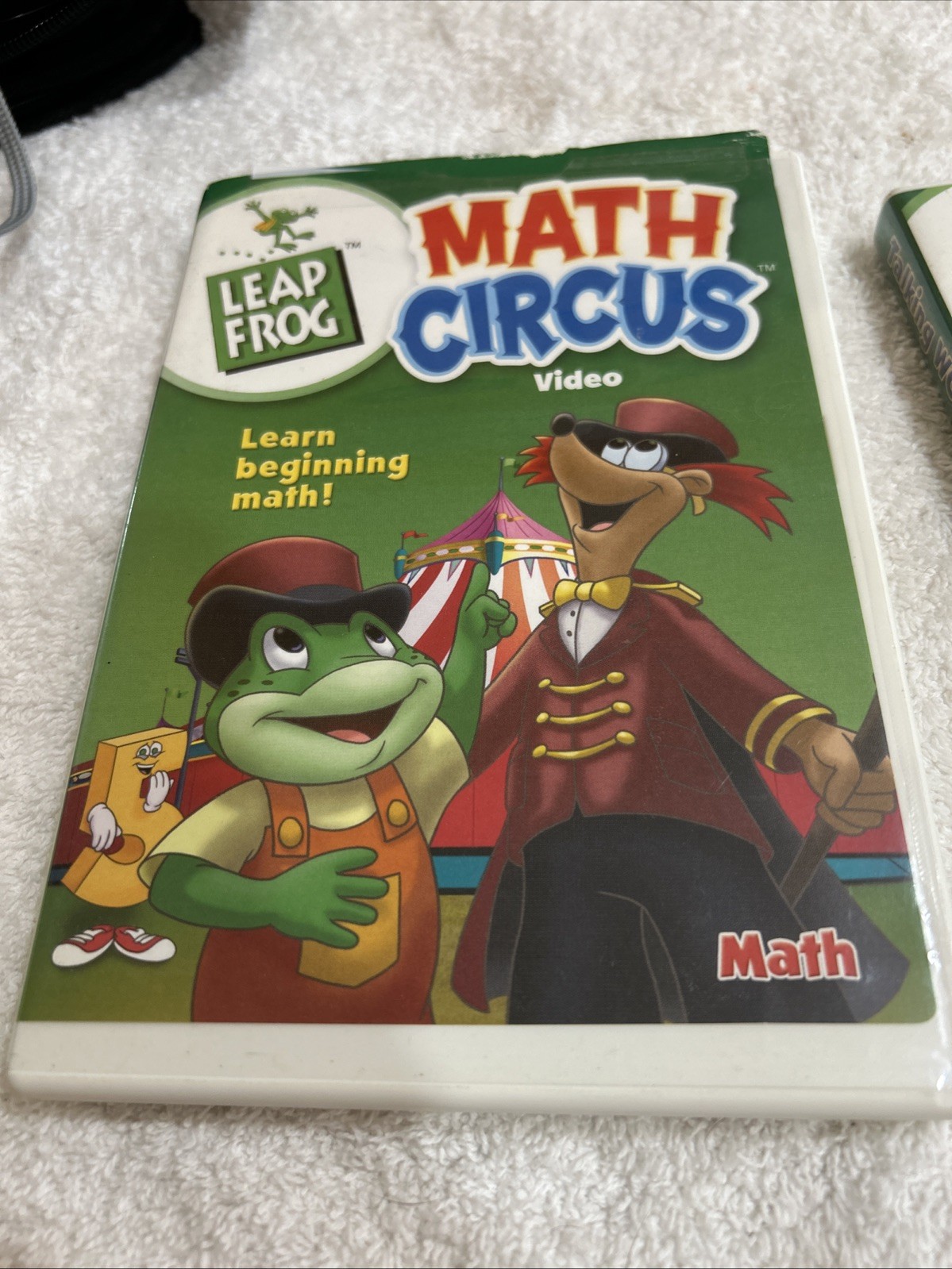Leap Frog Math Circus VHS Video “Learn Beginning Math” Vintage 2004 Tested