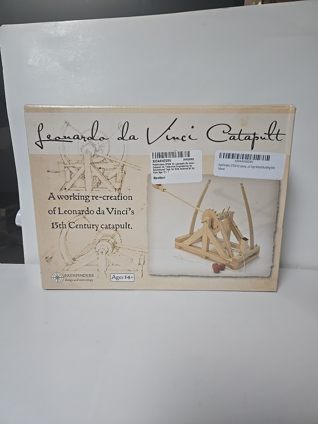 Leonardo Da Vinci Catapult Wooden Construction Craft Kit by Pathfinders NIB