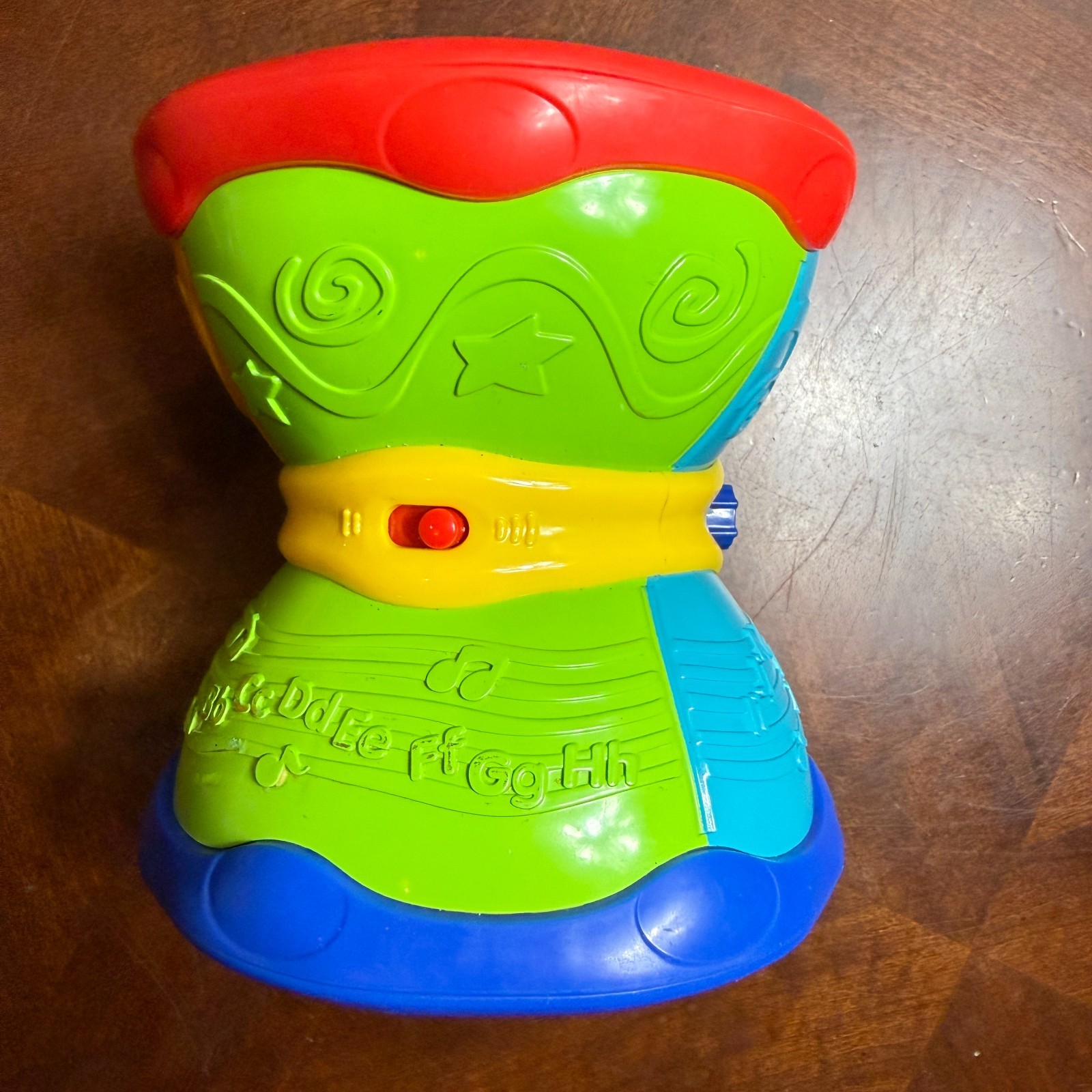 LeapFrog Learn & Groove ABC Drum English Spanish Music Sounds Lights Works