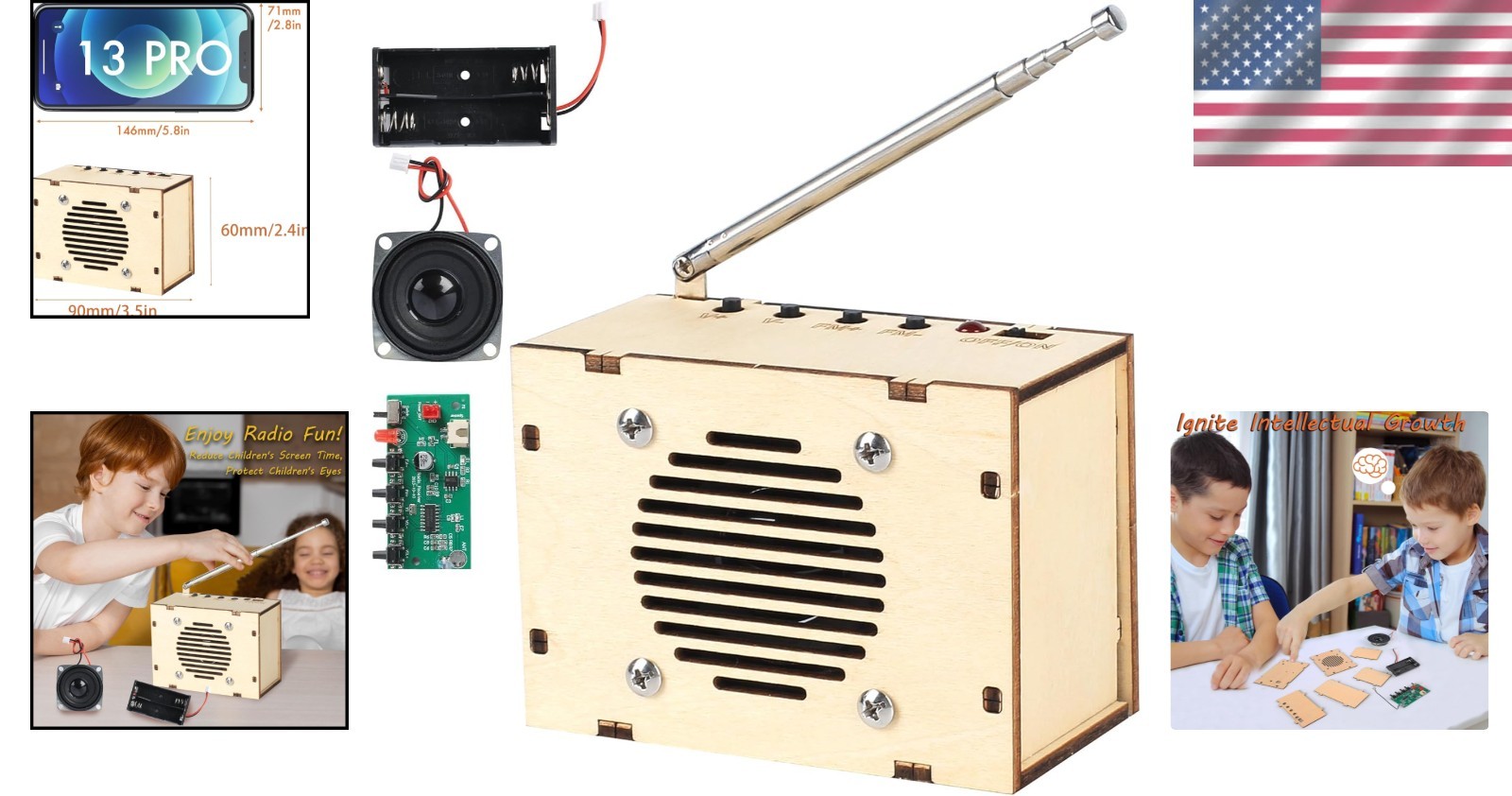 STEM Science Kit: DIY Build Your Own FM Radio for Creative Teens Aged 8-16