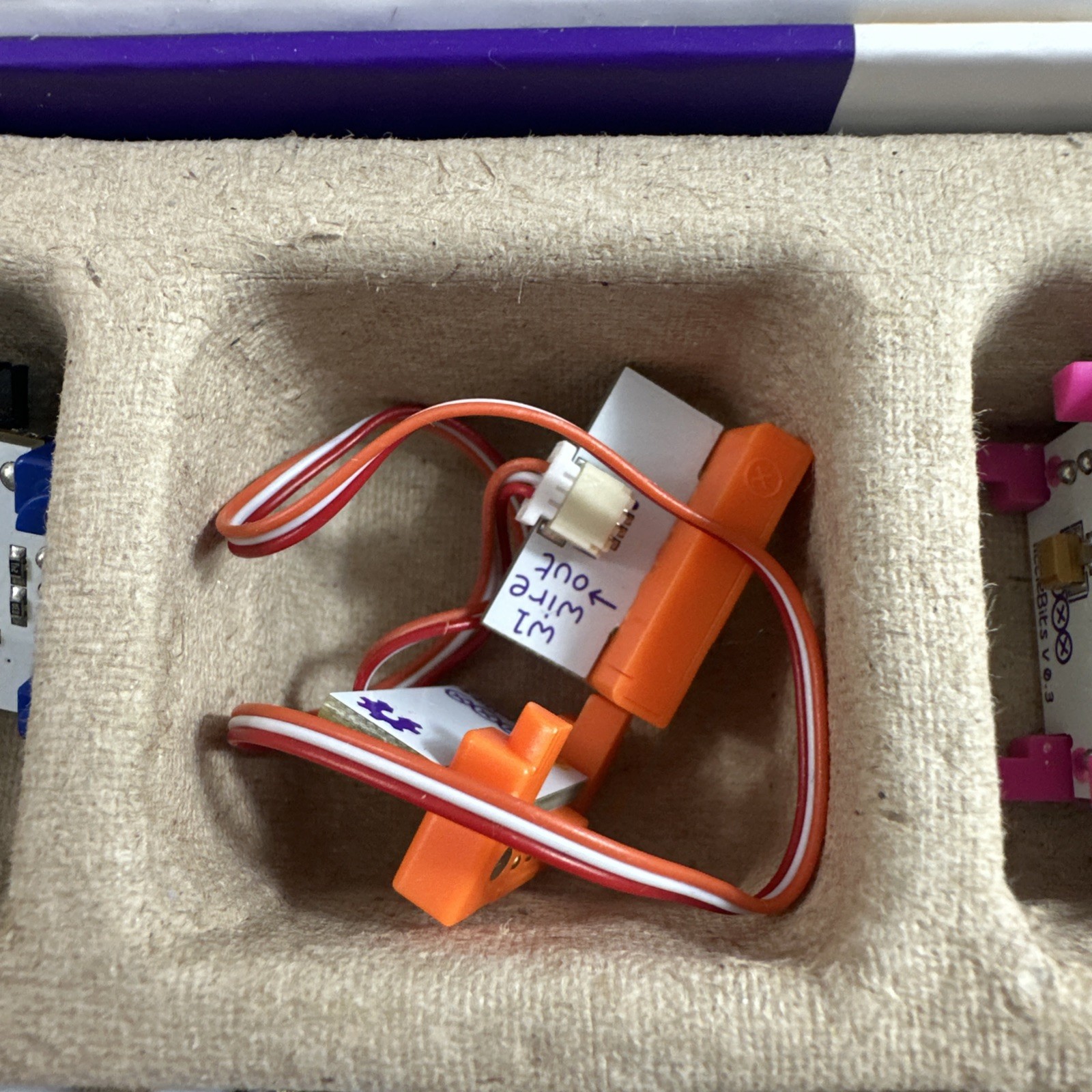 Little Bits Starter Kit V0.3 Complete Kit 11 Pieces In Box (no 9v battery)