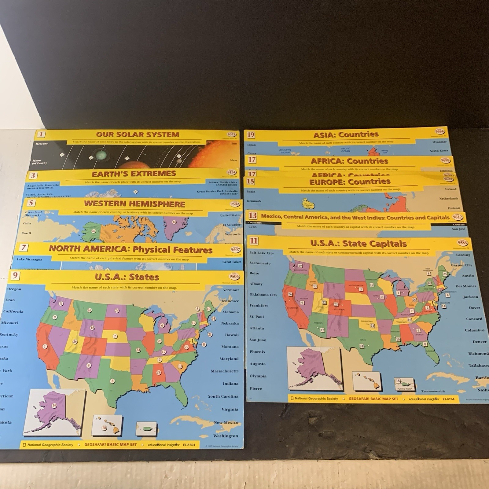GeoSafari Electronic Learning Game EI-8865 with 3 Educational Packs – Tested