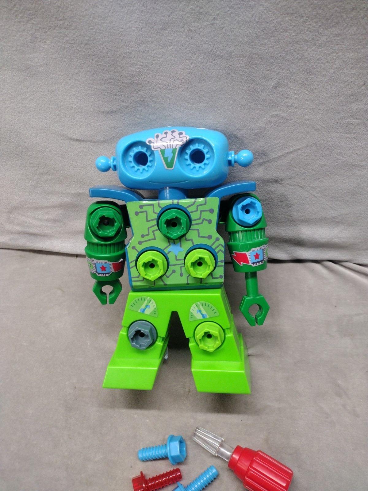 STEM Construction Robot Kit for Kids Build DIY Robot with Tools and Screws