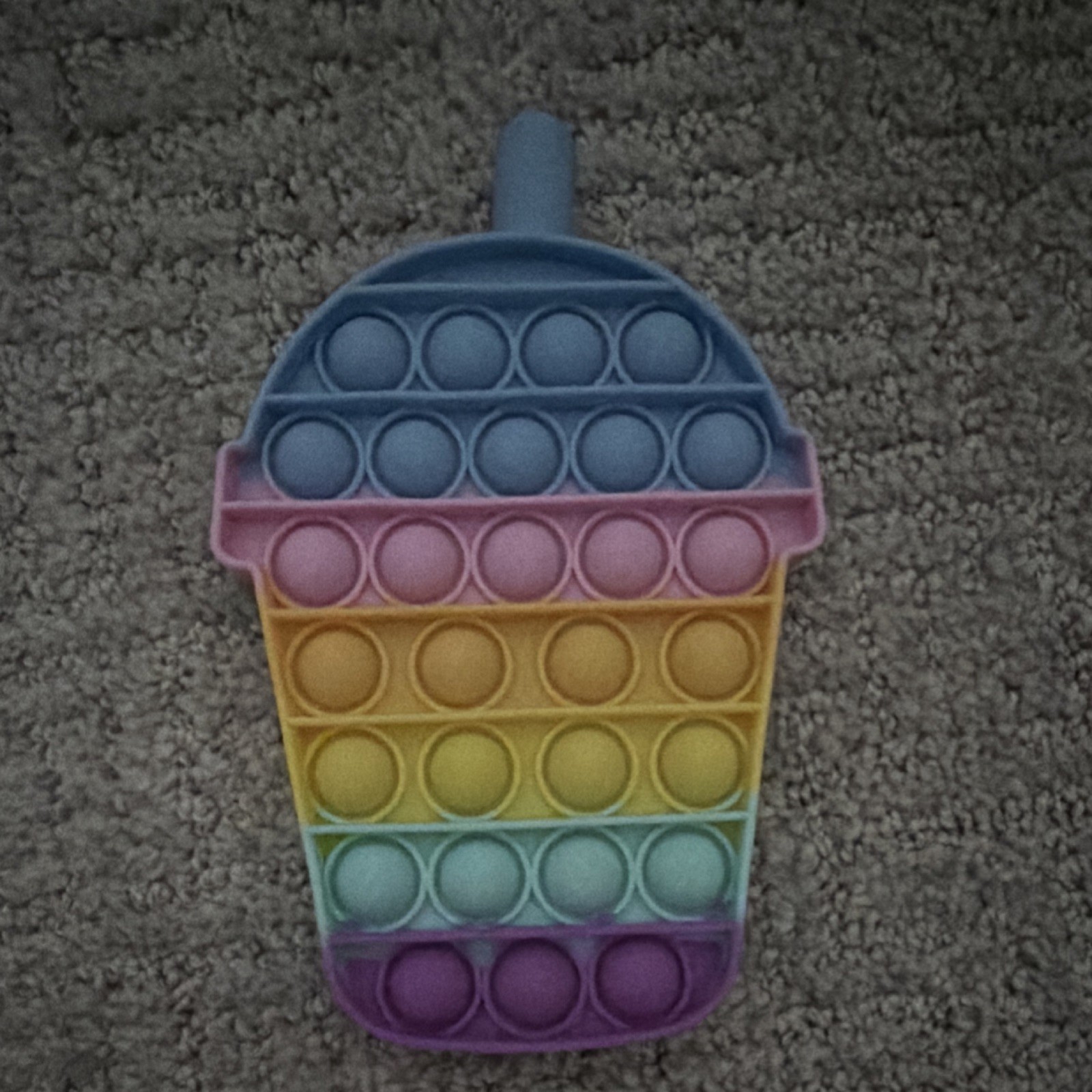 Rainbow Cup Shape Pop-It Tactile Sensory Toy for Ages 3-4, 4-7, 8-11 Years