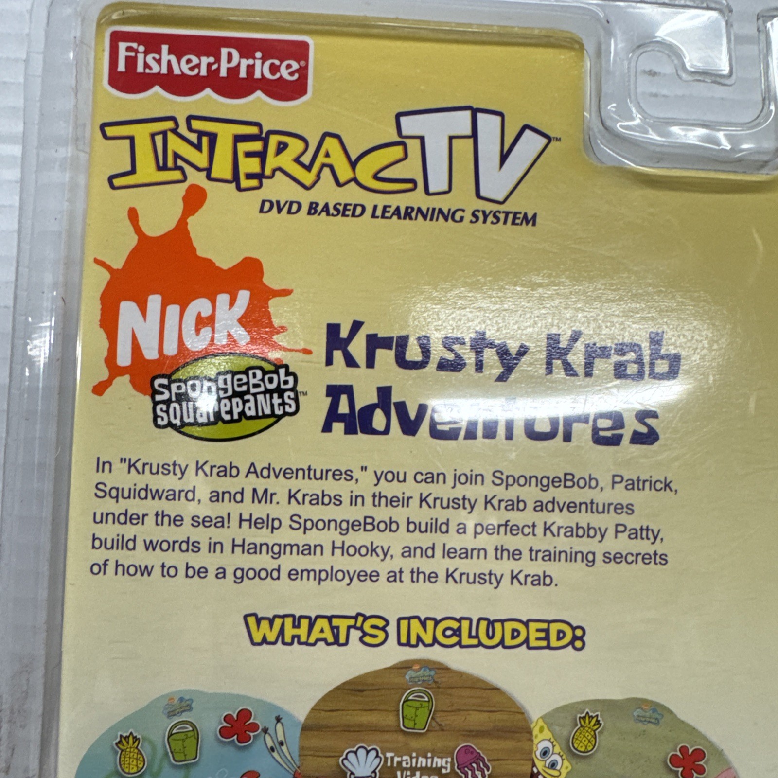 Fisher-Price InteracTV DVD – SpongeBob SquarePants Krusty Krab Adventures NEW