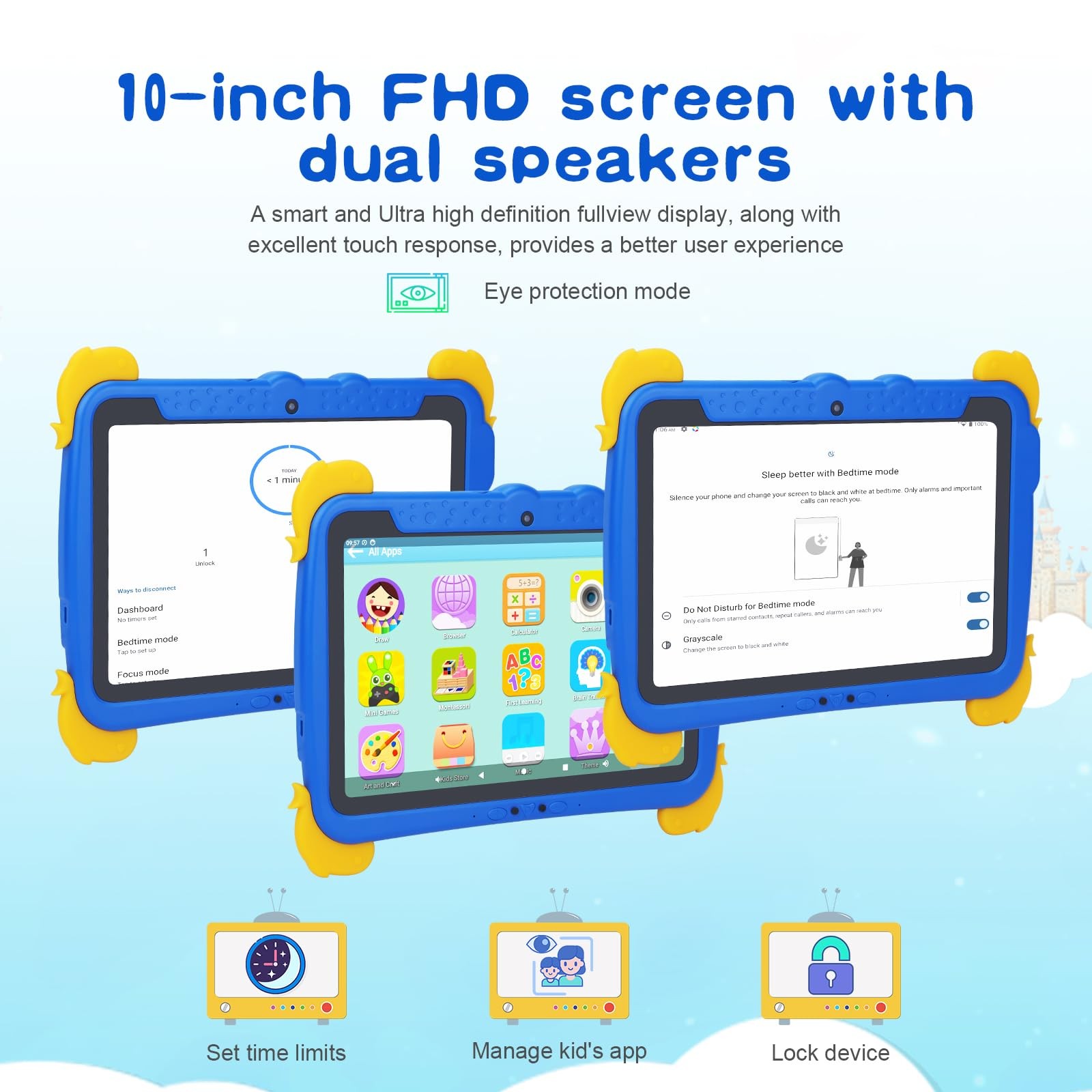 C idea Android 13 Kids Tablet,10.1 inchTablet for Kids,Children Tablet 4GB RA…