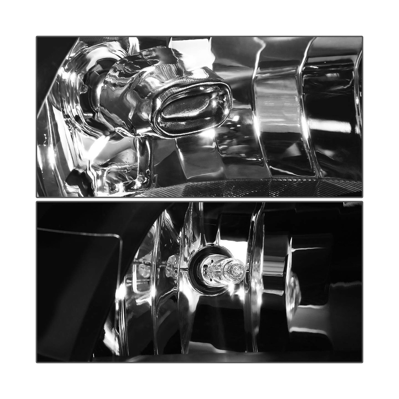 DNA Motoring HL-OH-DR09QUA-BK-CL1 Black Housing Headlights Replacement Compat…