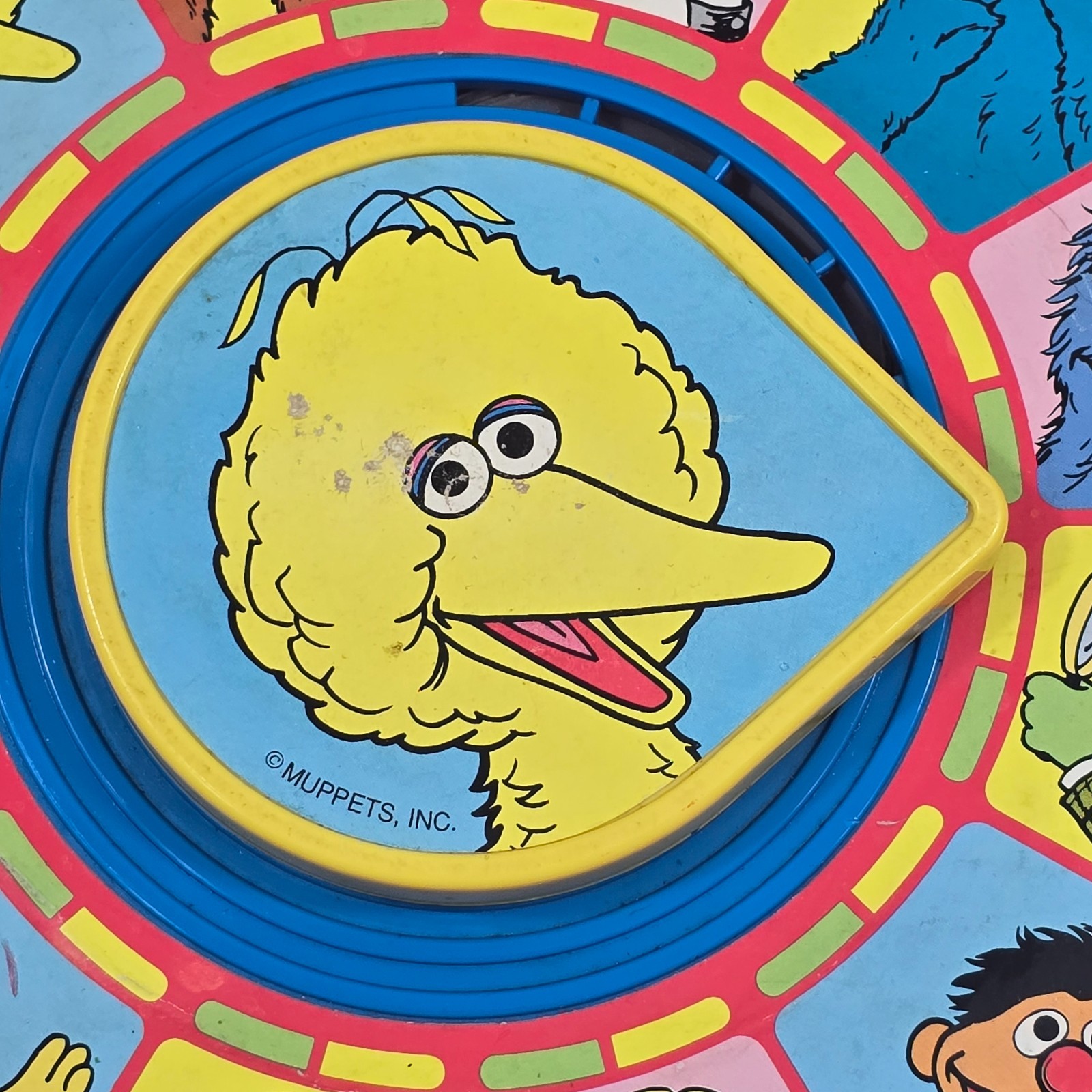 Vintage 1989 Playskool Sesame Street Big Bird See-N-Say Bert Ernie Grover -WORKS
