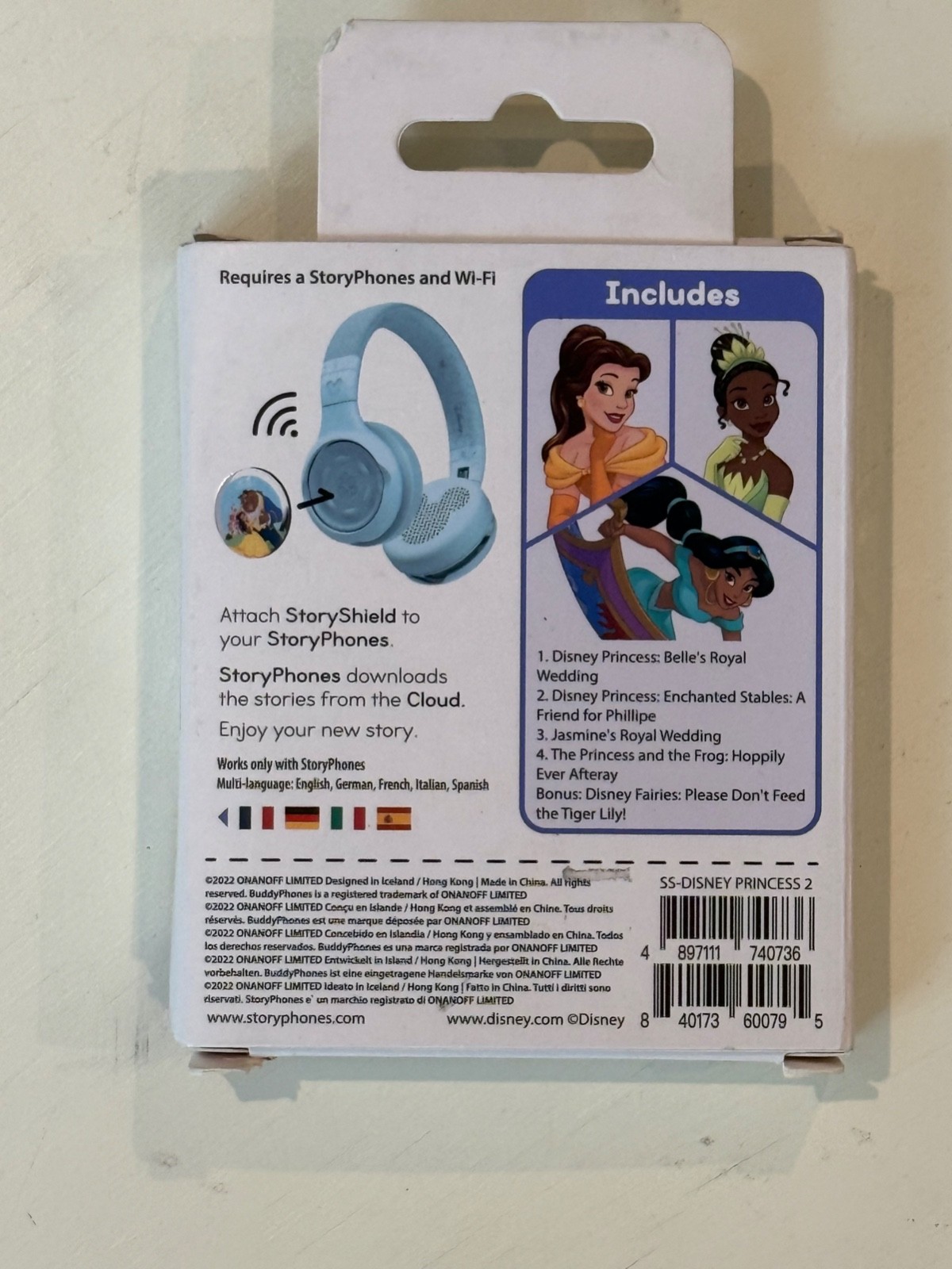StoryShield Disney Princess Frozen Belle Tiana Jas Audio Story Kids StoryPhones