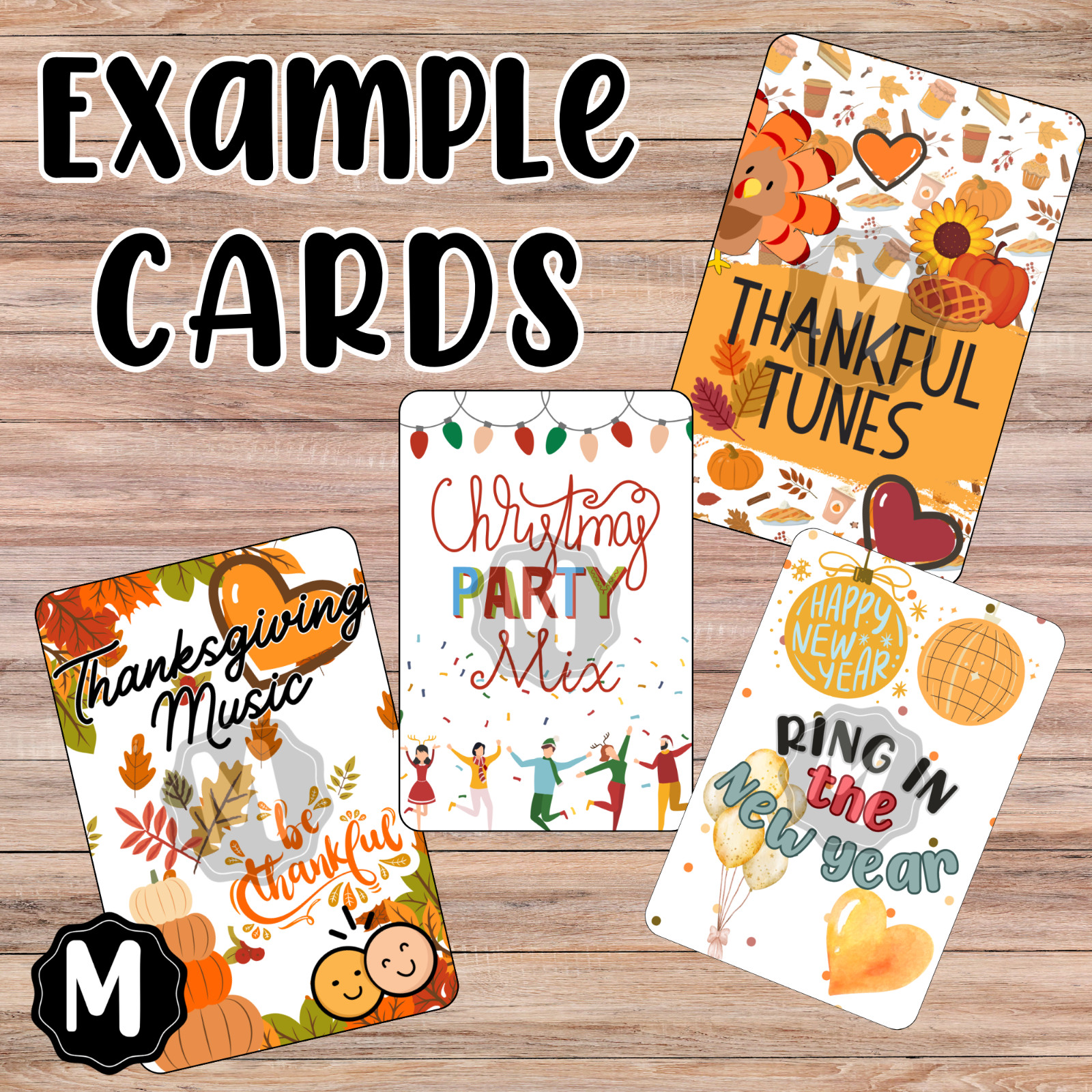 Yoto MYO Card Labels – READY to SHIP – Fall & Winter Holidays