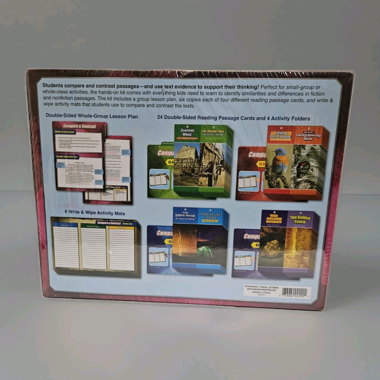 NEW Lakeshore Compare And Contrast Comprehension Kit Home School Grades 4-5