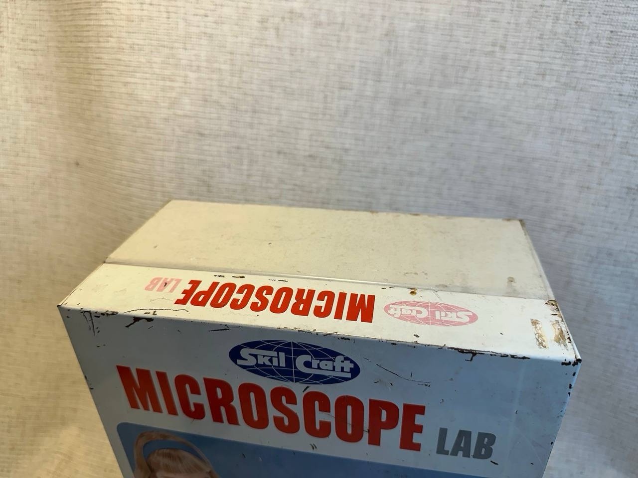 Skil Craft Microscope Lab Set 1960s Vintage Metal Case w/ Accessories 030-6-76