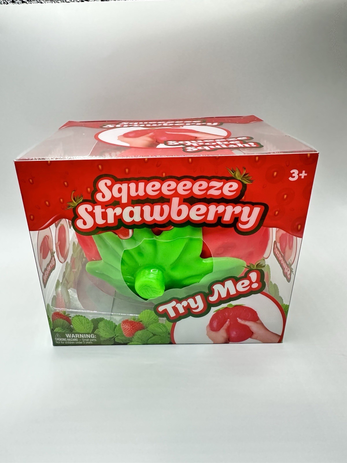 SQUISHY Jumbo Squeezy Strawberry Toy Stress Relief Sunny Days