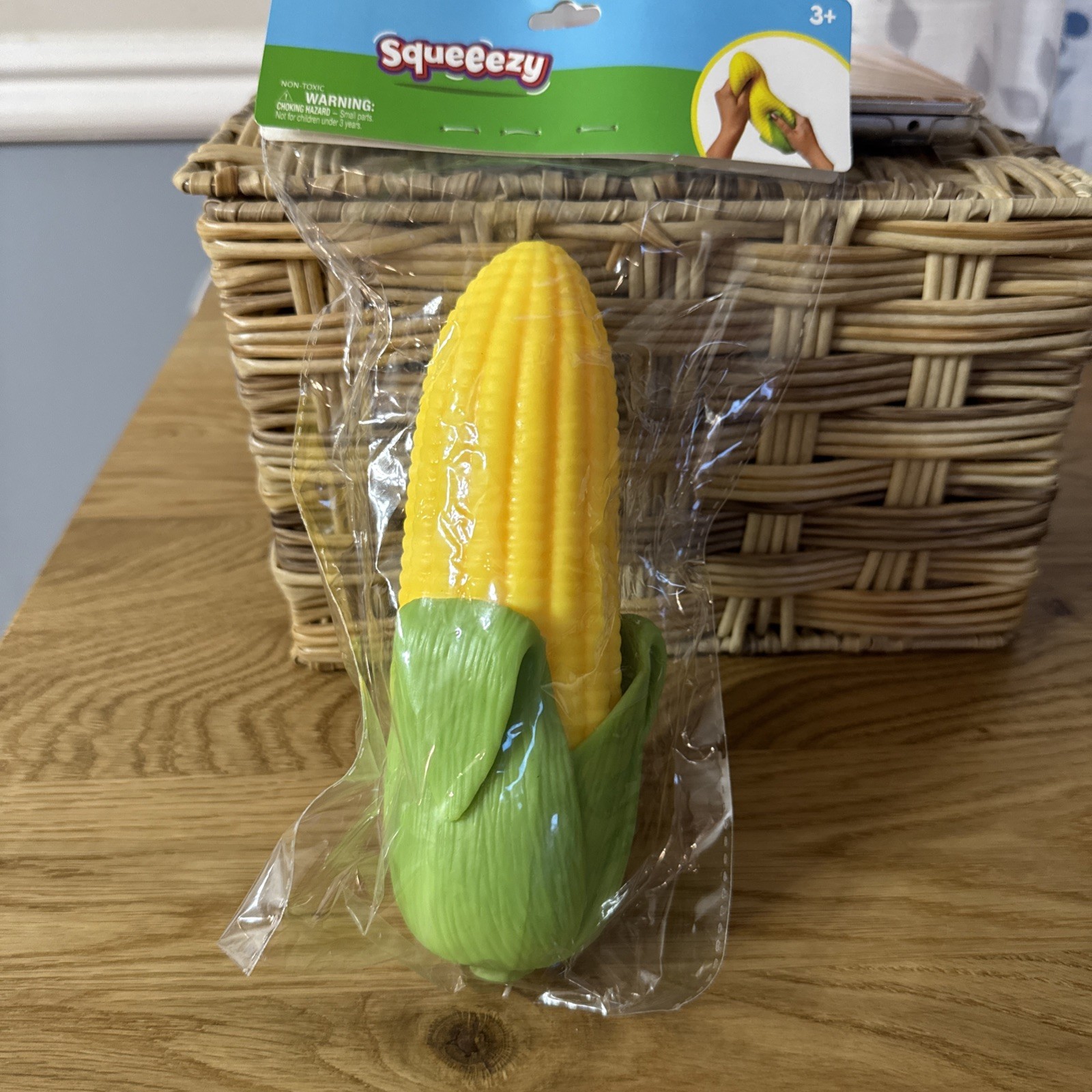 Sunny Days Squeeezy Corn on the Cob Squishy Toy Squeezy Viral Sensory Fidget