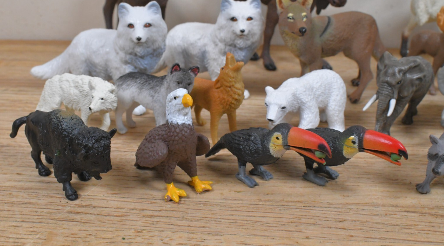 (55) Safari LTD Animal Figures 5.5″ to 2″ in Size