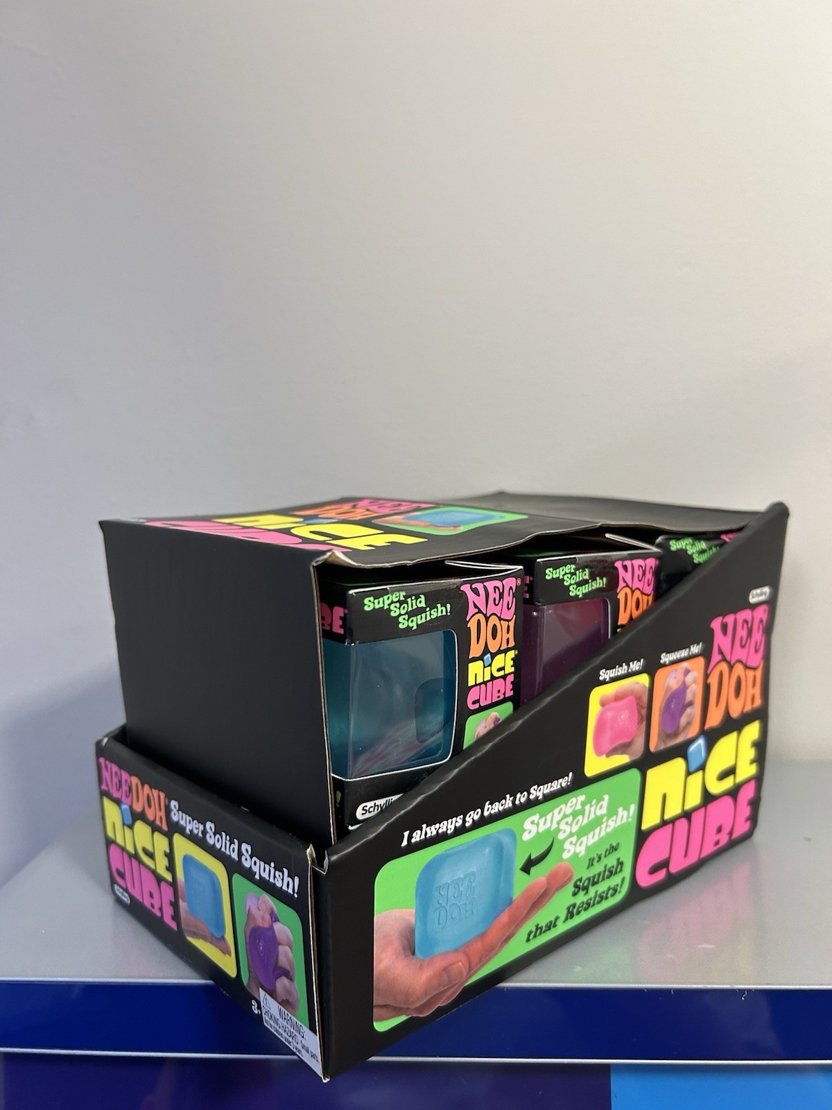 Schylling Nee Doh Nice Cube Full Case of 12 Super Solid Squish Toys