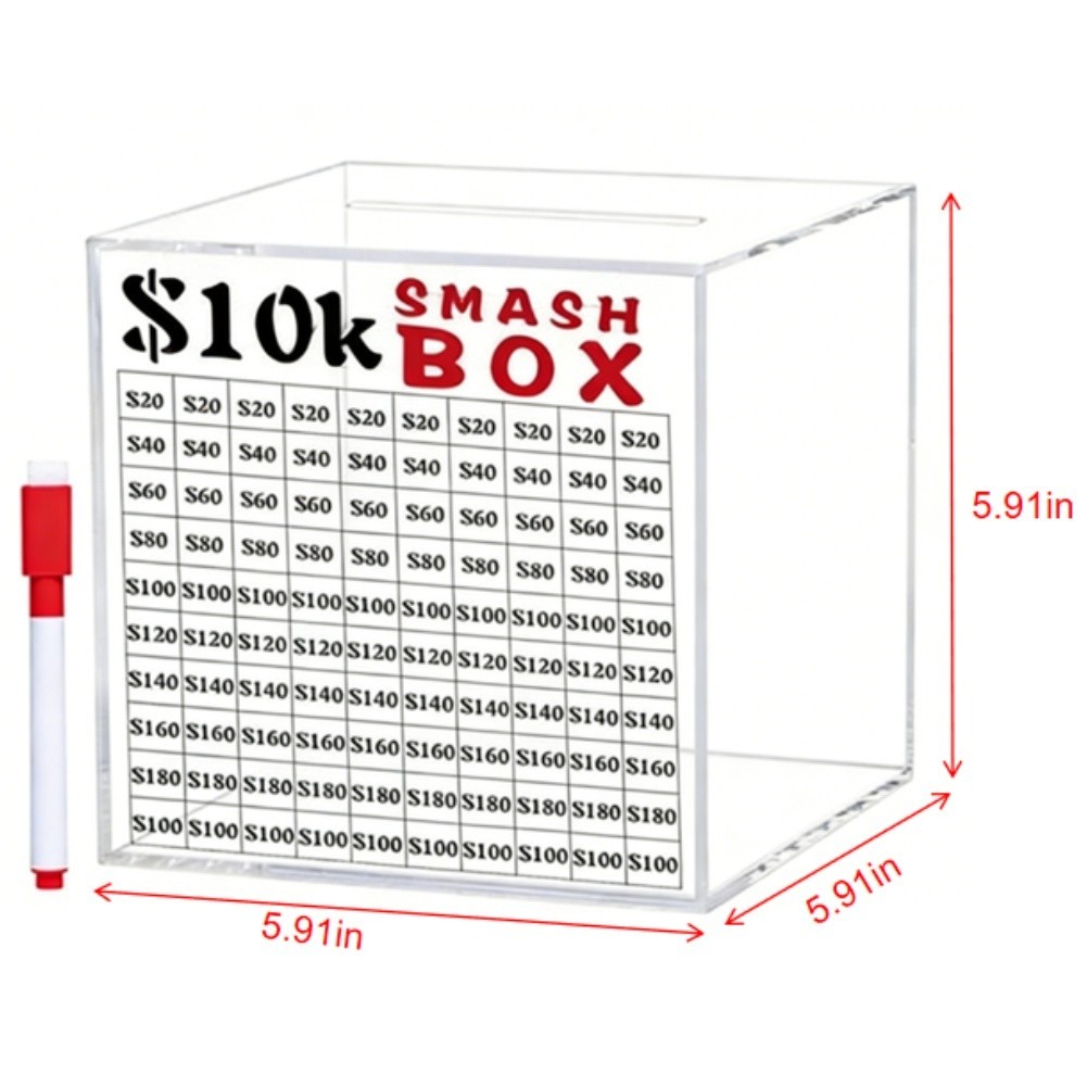 For Home Savings Jar Money Storage Home Office Use One-way Slot Design
