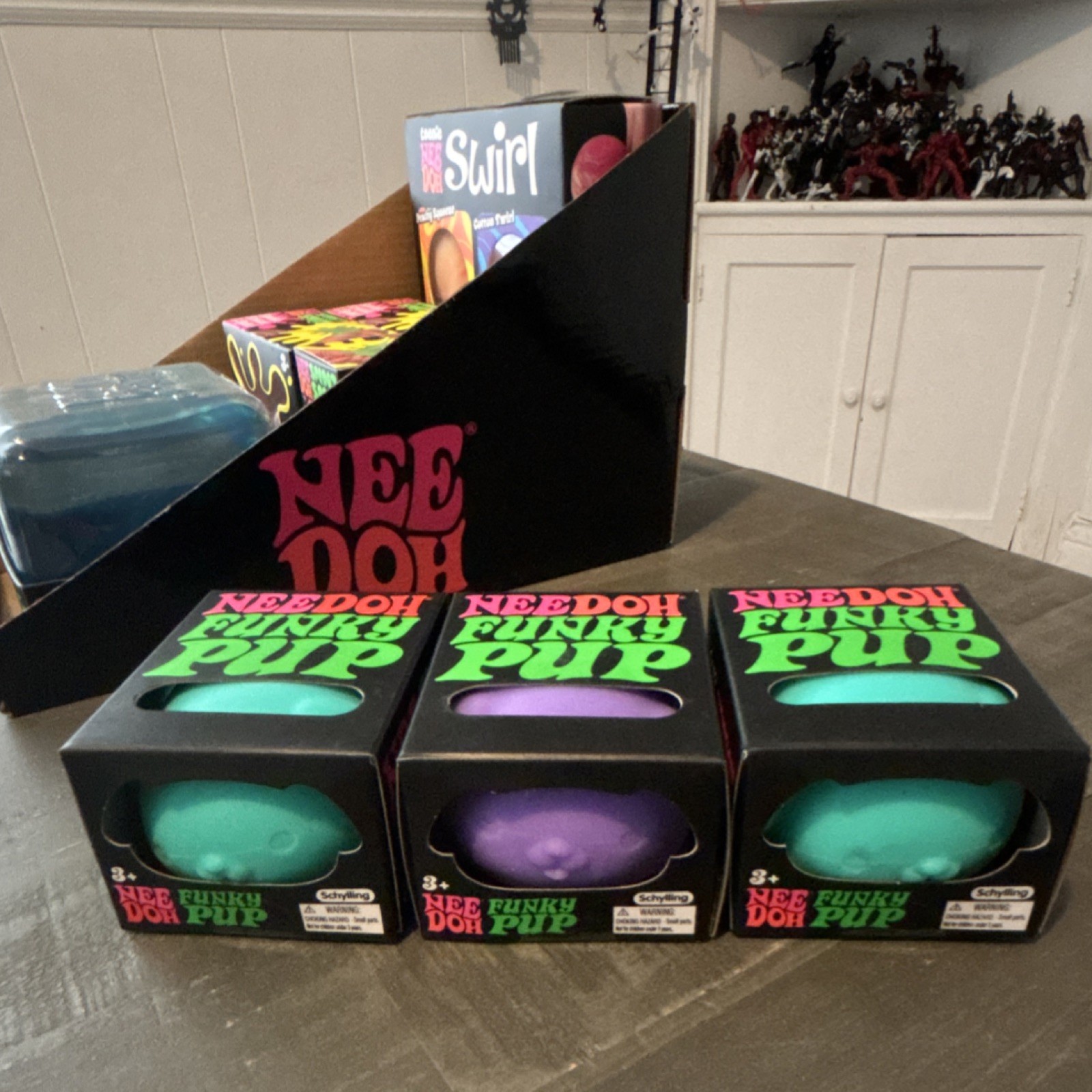 NeeDoh Lot Sploot Splat Nice Berg Funky Pup Color Change Teenie Swirl Authentic