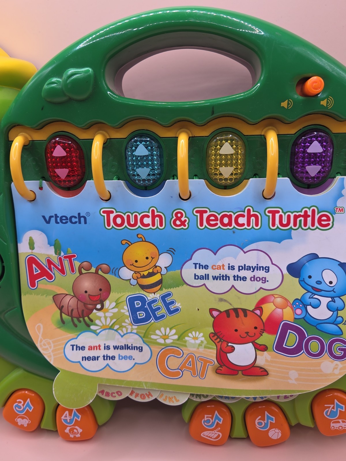 VTech Touch and Teach Turtle Interactive Learning Book for Kids Tested Works