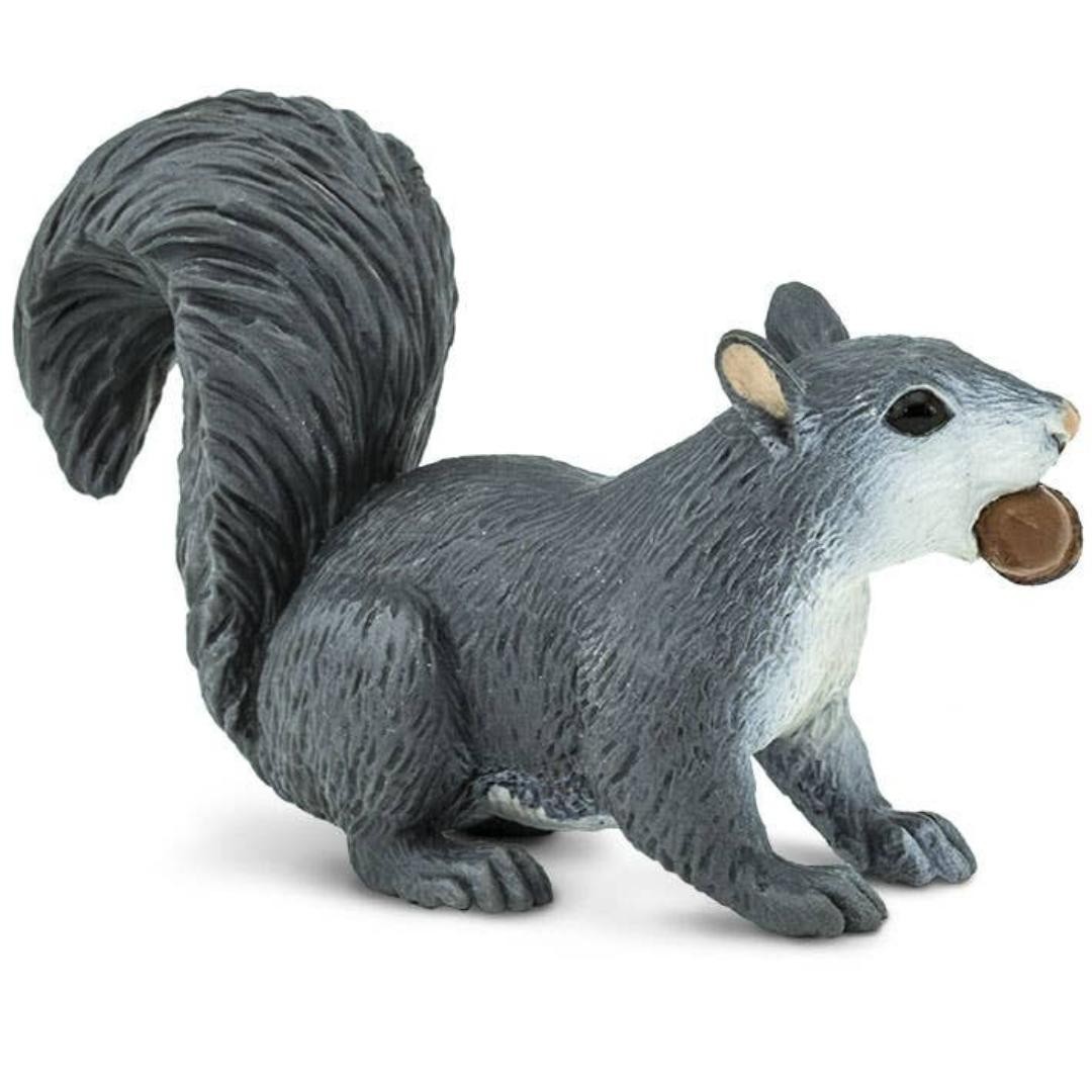 Gray Squirrel Figurine – Woodland Wild Animal Toy Figure – NEW Safari Ltd 296129