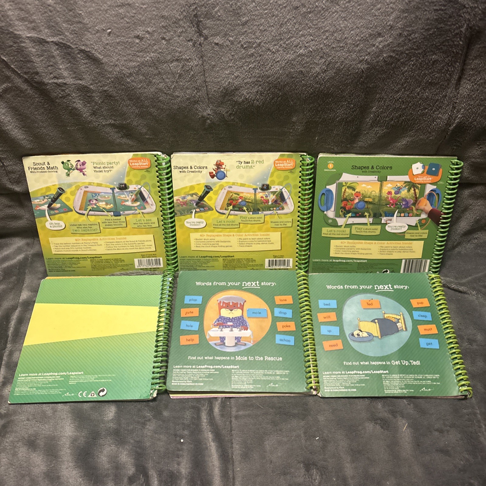 Lot Of 23 Leap Frog Leap Start Spiral Learning Books Learn to Read 🔥🔥🔥