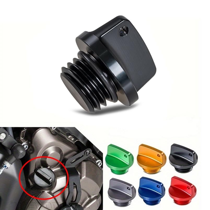 M20 x 2.5 Universal Motorcycle Engine Oil Filler Cap Screw Cover Plug Gray wi…