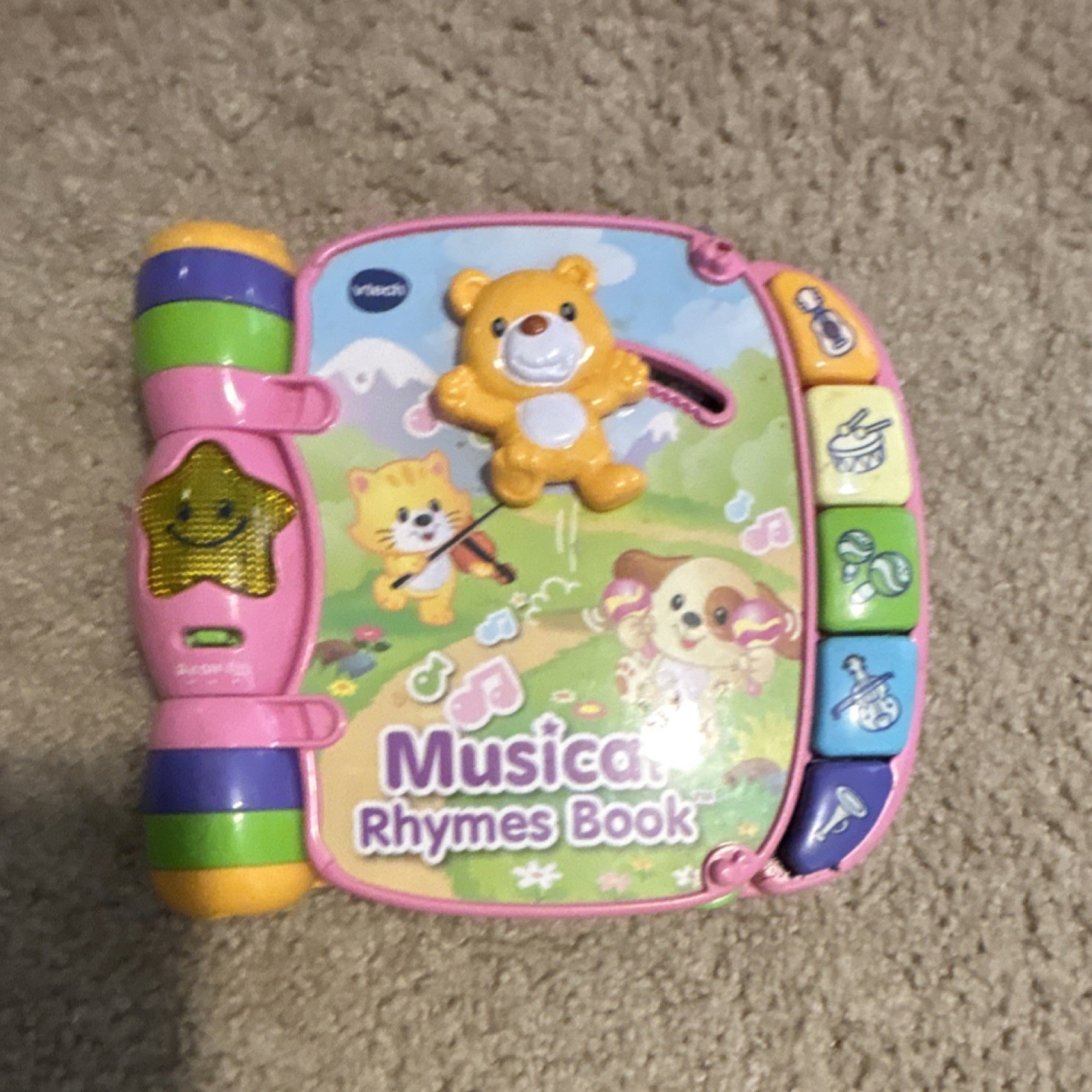 VTech Musical Rhymes Book Learning System Pink for Ages 1-4 Years