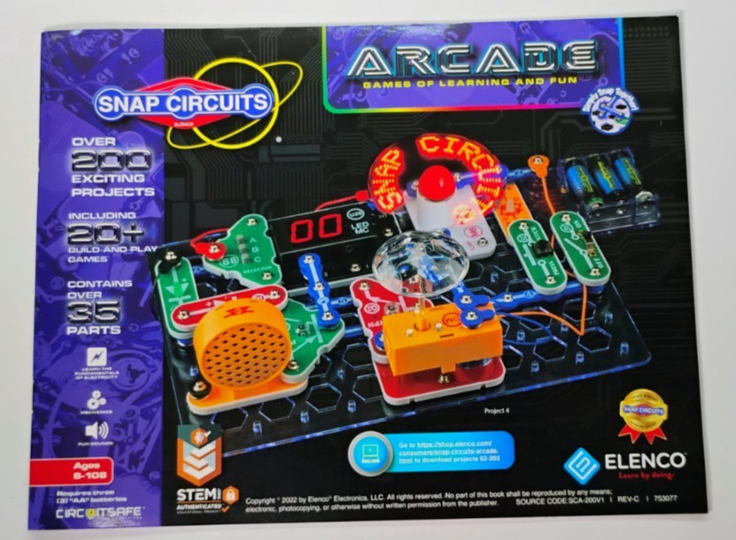 Elenco Snap Circuits Arcade 200+ Projects Programmable NEW UNUSED Open Box STEM