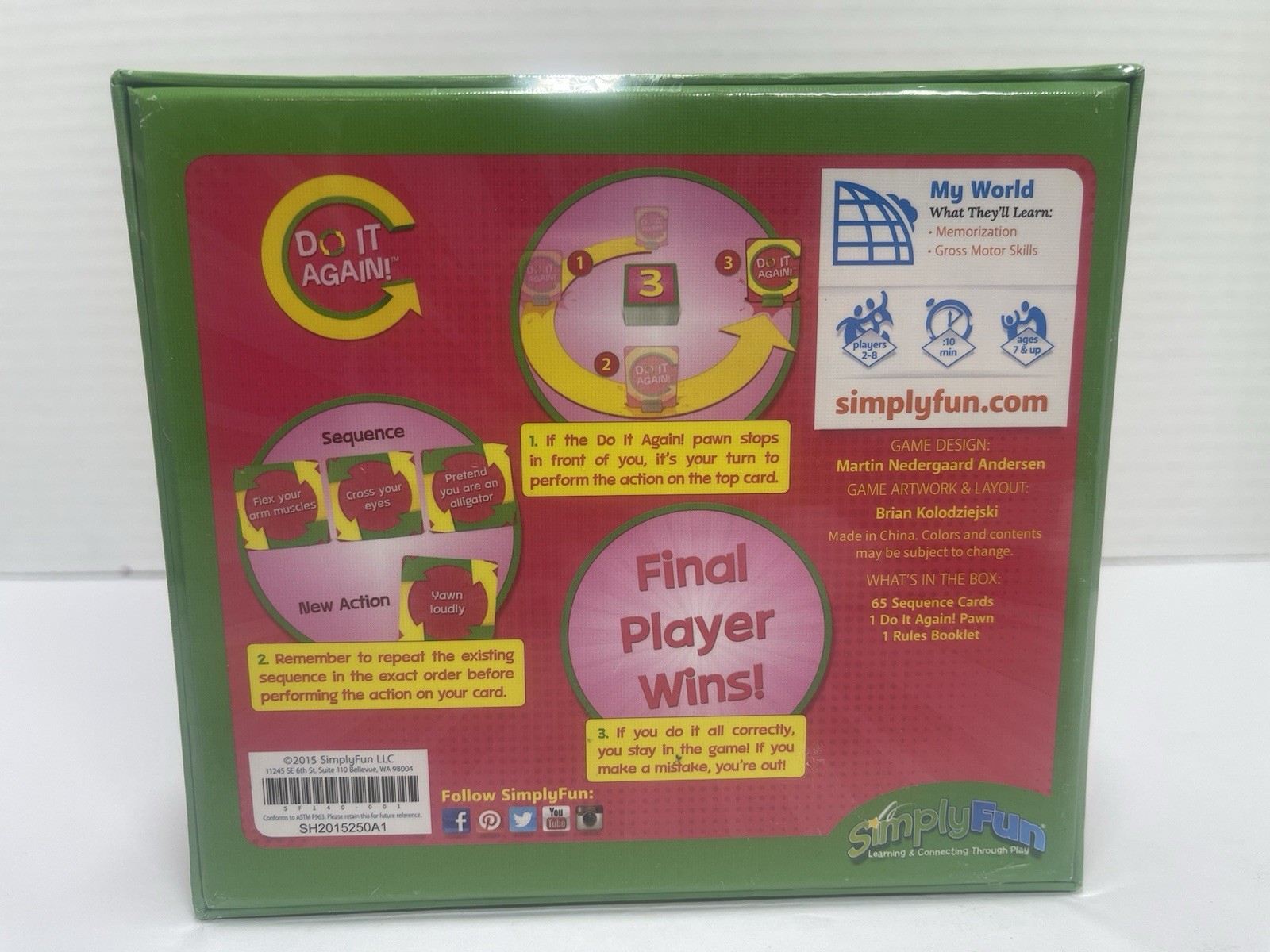 New Simply Fun Do It Again Learning Game Sealed