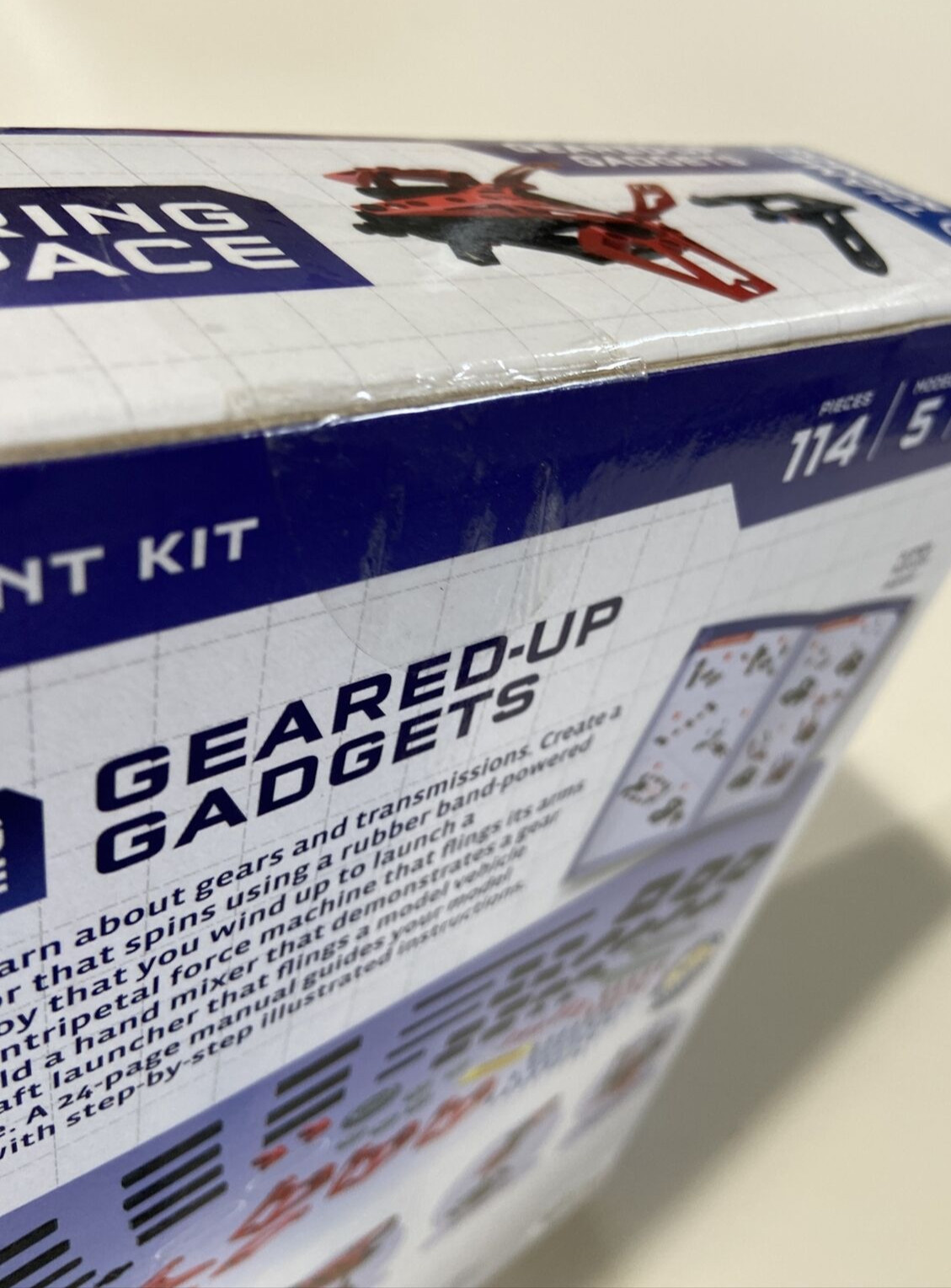 Thames & Kosmos Engineering Makerspace Geared-Up Gadgets Science Experiment Kit