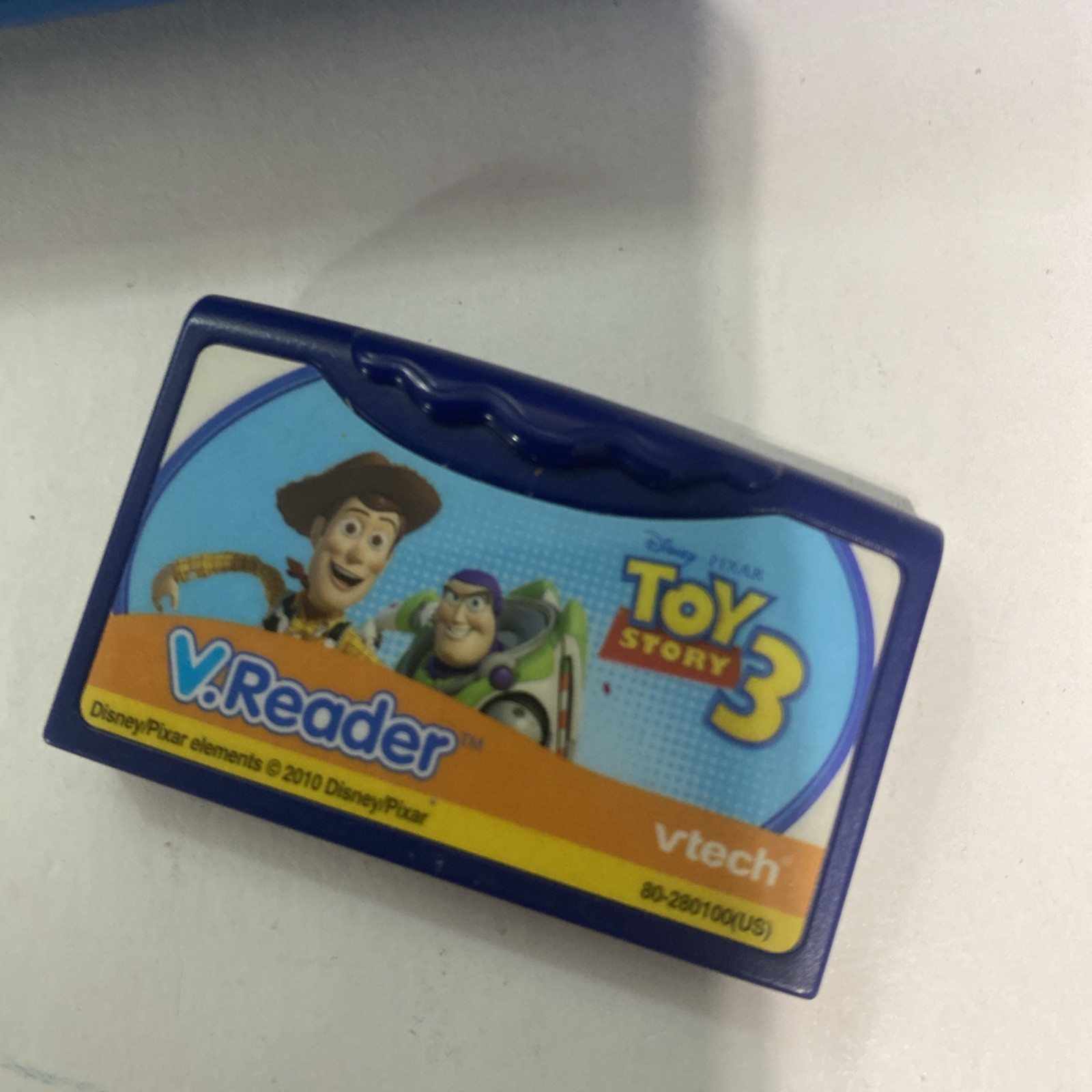 VTech V.Reader Interactive Learning System w/ Toy Story 3 Game Tested