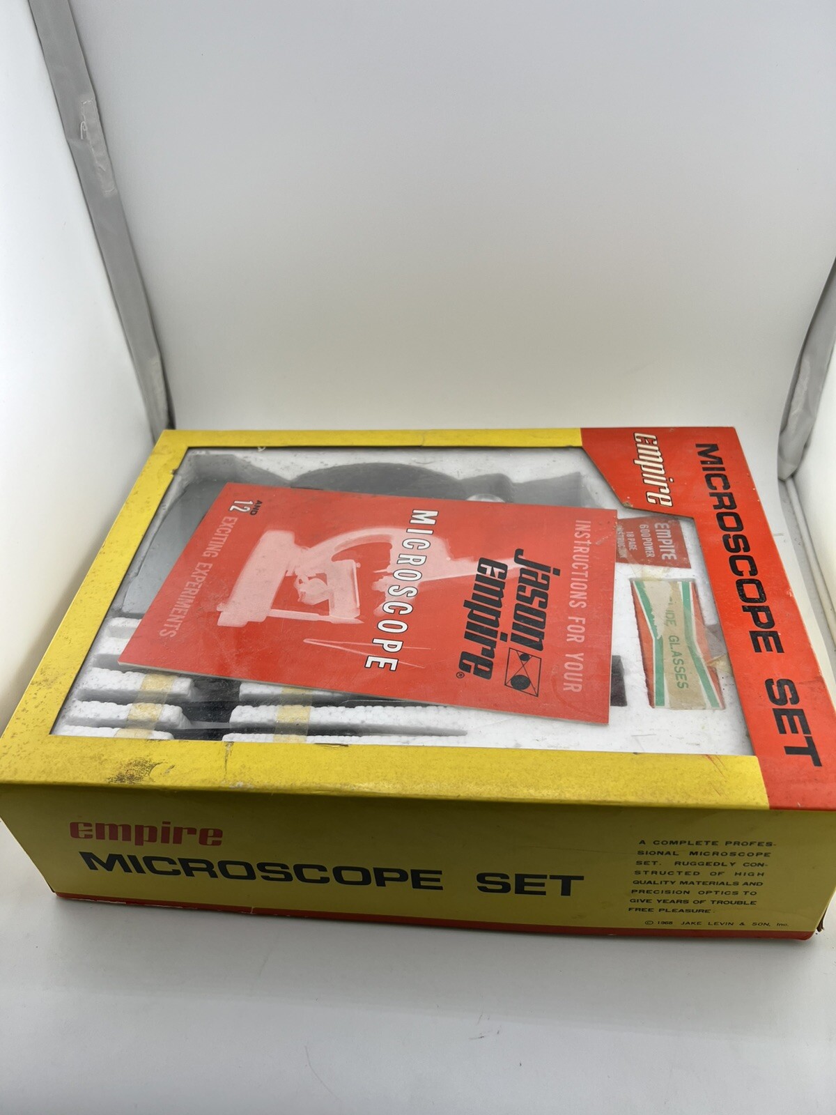 Vintage 1968 Jason Empire Microscope Set Model 654 600 Power Missing Tool READ!!