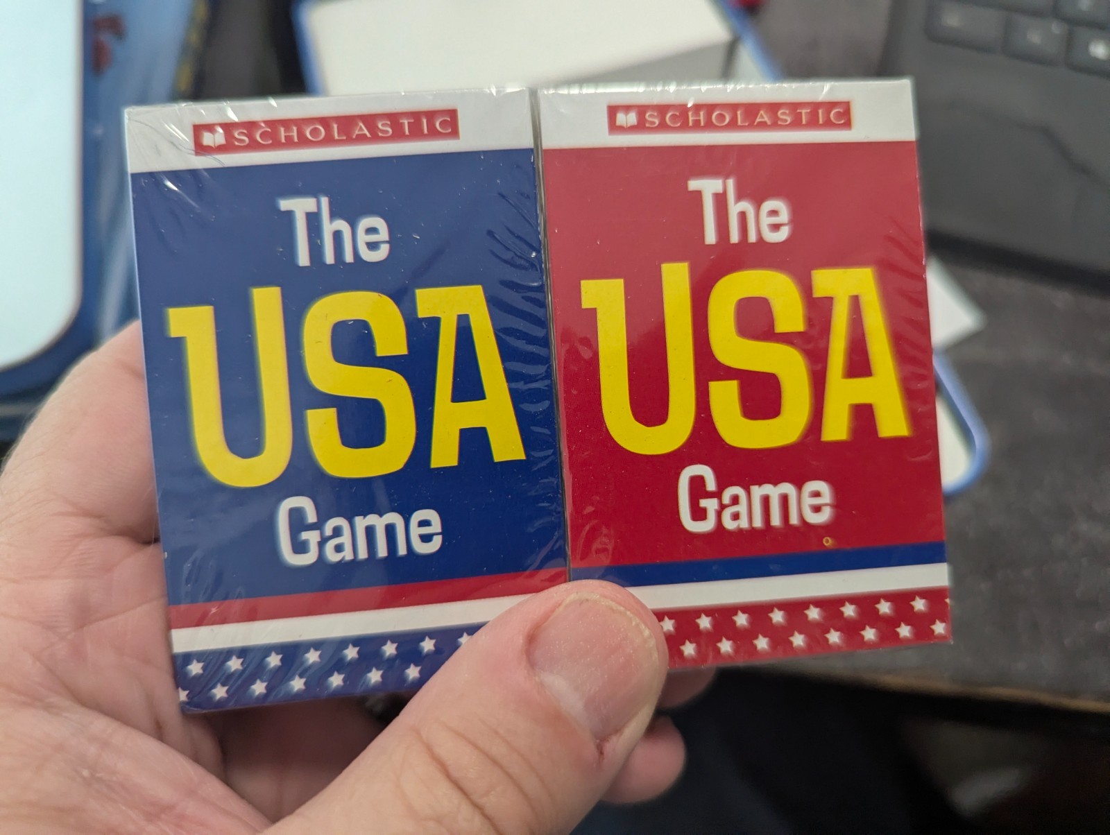 THE USA GAME by Scholastic Unviersity Games 100% COMPLETE CARDS in SHRINK 2018