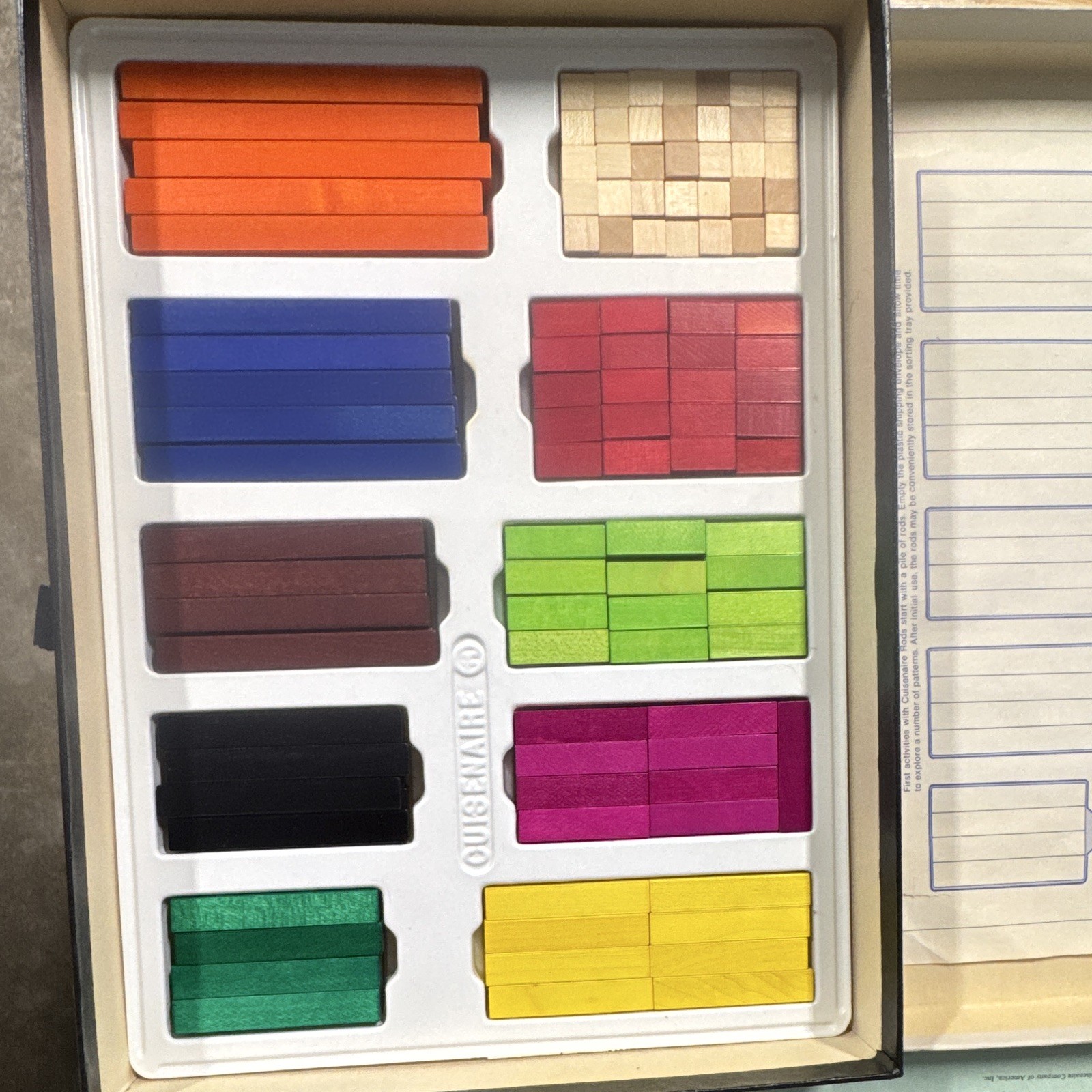 Cuisenaire Modern Mathematics Made Meaningful Rods Set Ages 4-11