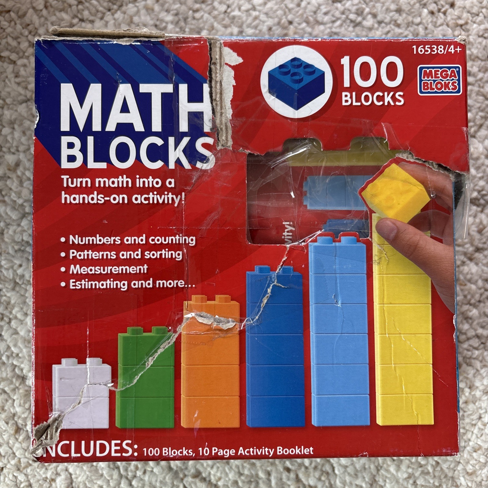 Mega Bloks Math Blocks Counting Bricks Educational Number Blocks READ