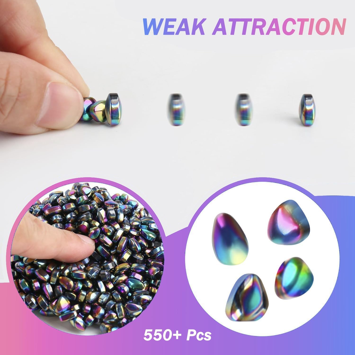 550pcs Desk Fidget Toys for Adults,Stress & Anxiety Relief, Small, Colorful