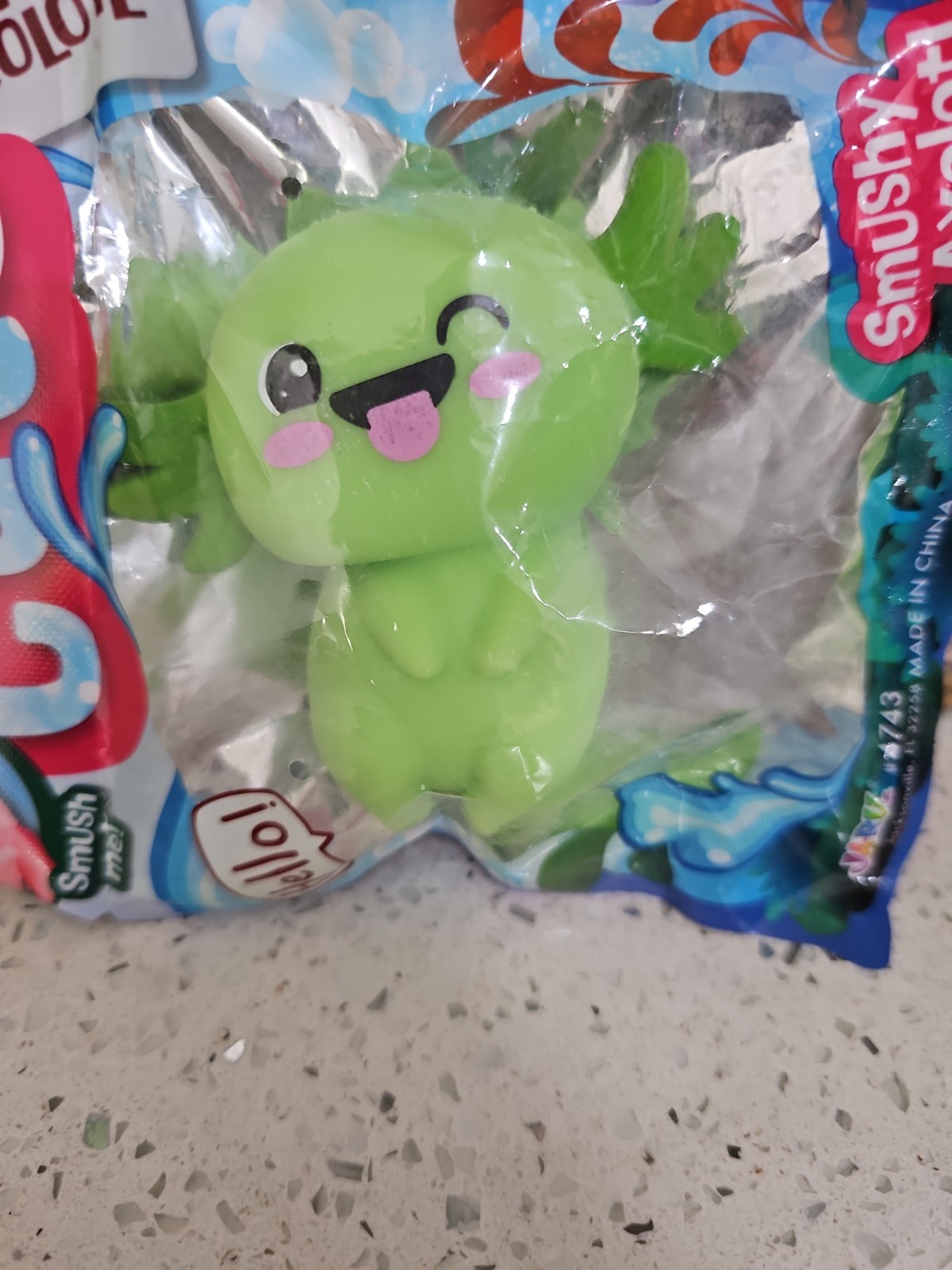 GREEN Ugly Cute Axolotl Fidget Sensory Squishy Toy New In Package in USA