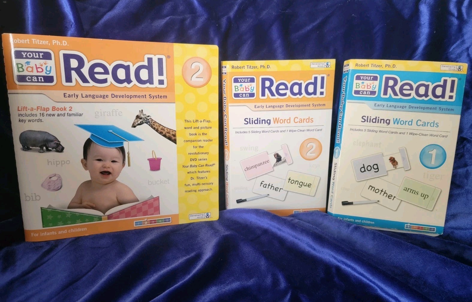 Your Baby Can Read Early Language Development System Flash Cards Book & CD Lot