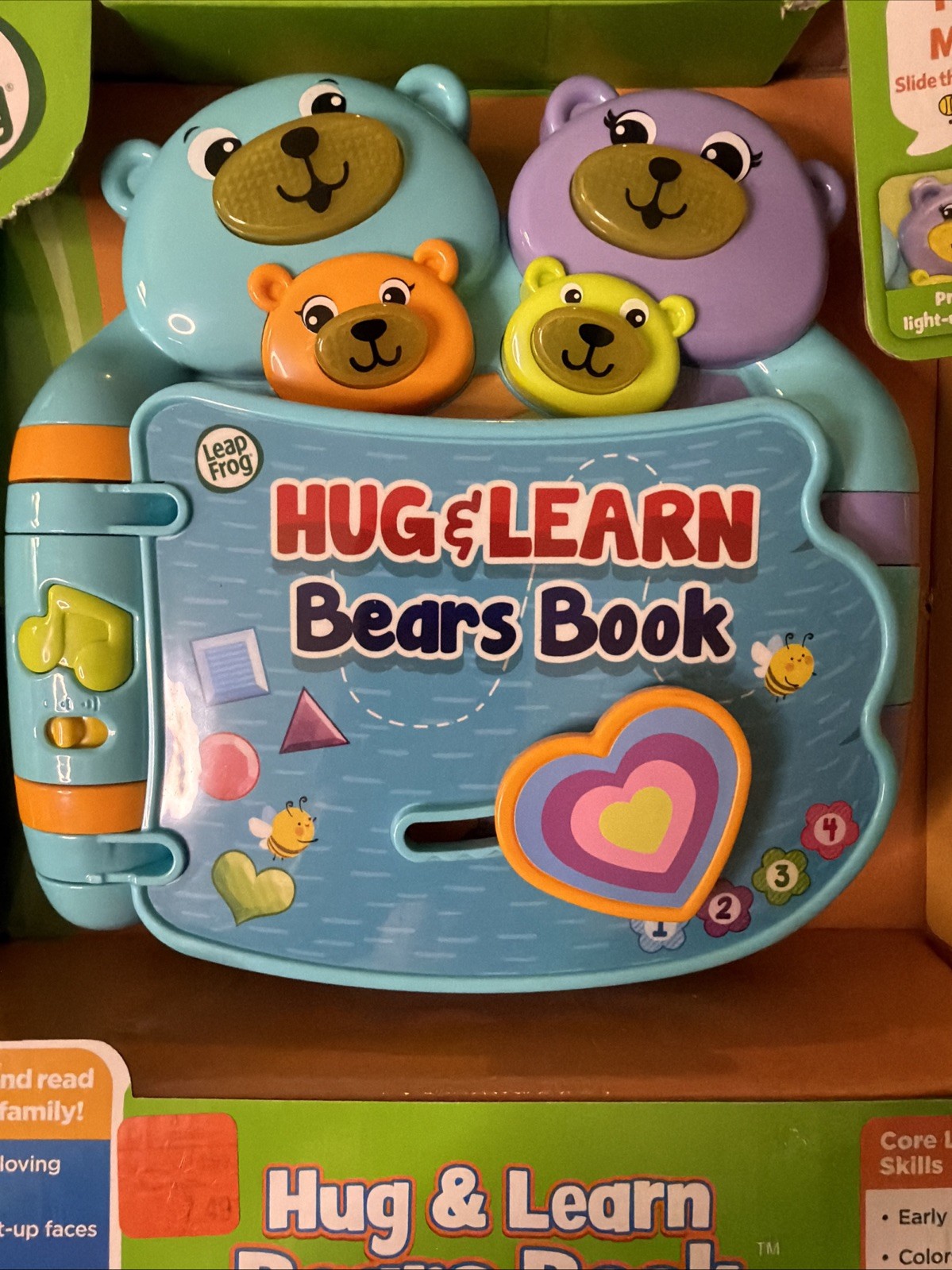 Leap Frog Hug & Learn Bears BOOK Electronic Activity Book NIB New 6 Months +