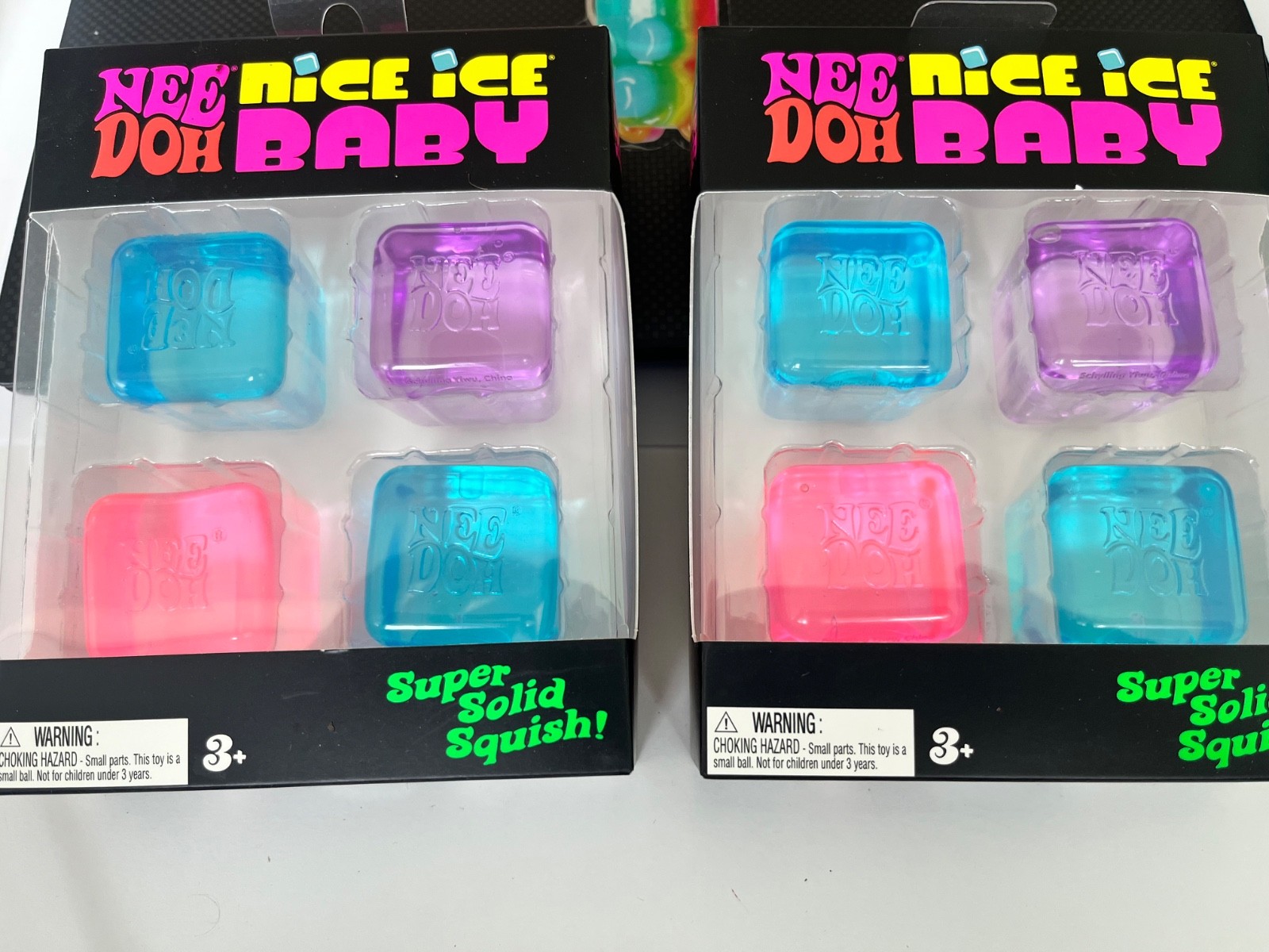 BRAND NEW ~ TWO 4 Packs of SEALED Needoh Nice Ice Baby Bundle (Mini Nice Cubes)