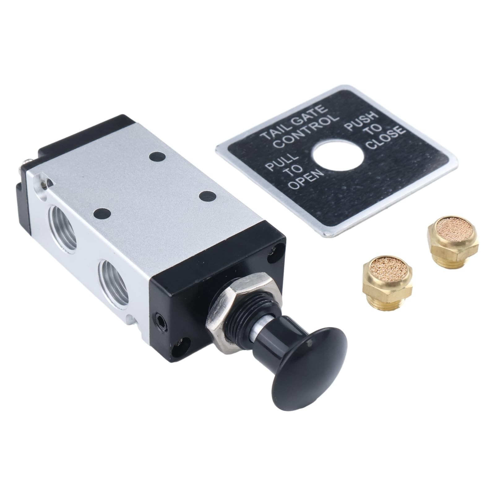 Air Valve 4 Way 2 Position Manual Dump Truck Tailgate Valve BAV010 Compatible
