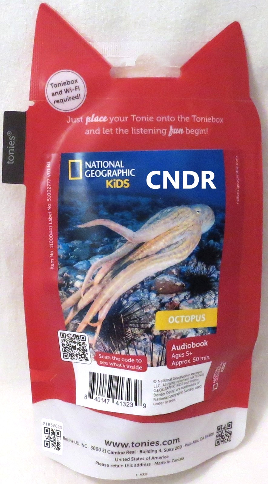 NEW Tonies National Geographic Kids OCTOPUS Audio Figurine for the Tonie box NGK