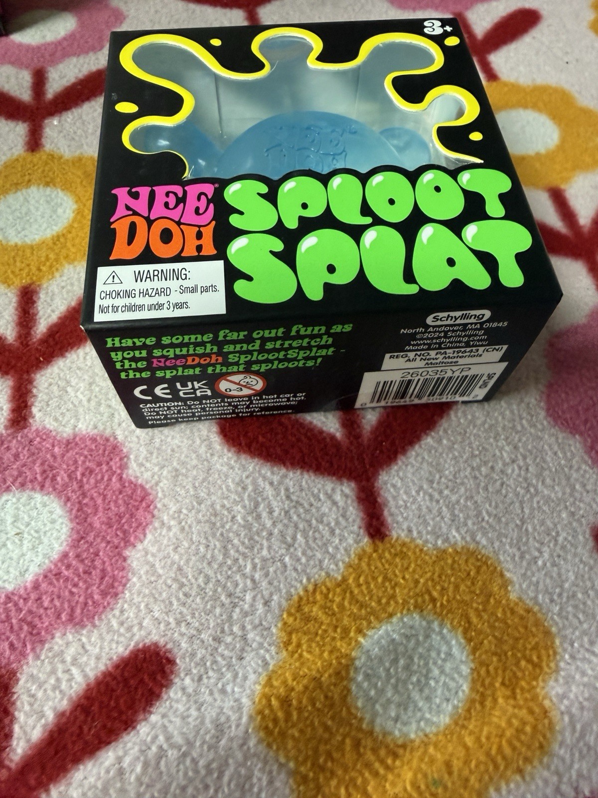 Blue NeeDoh 💙 SPLOOT SPLAT Nee Doh Splatter Fidget Squishy 🚚Free Delivery