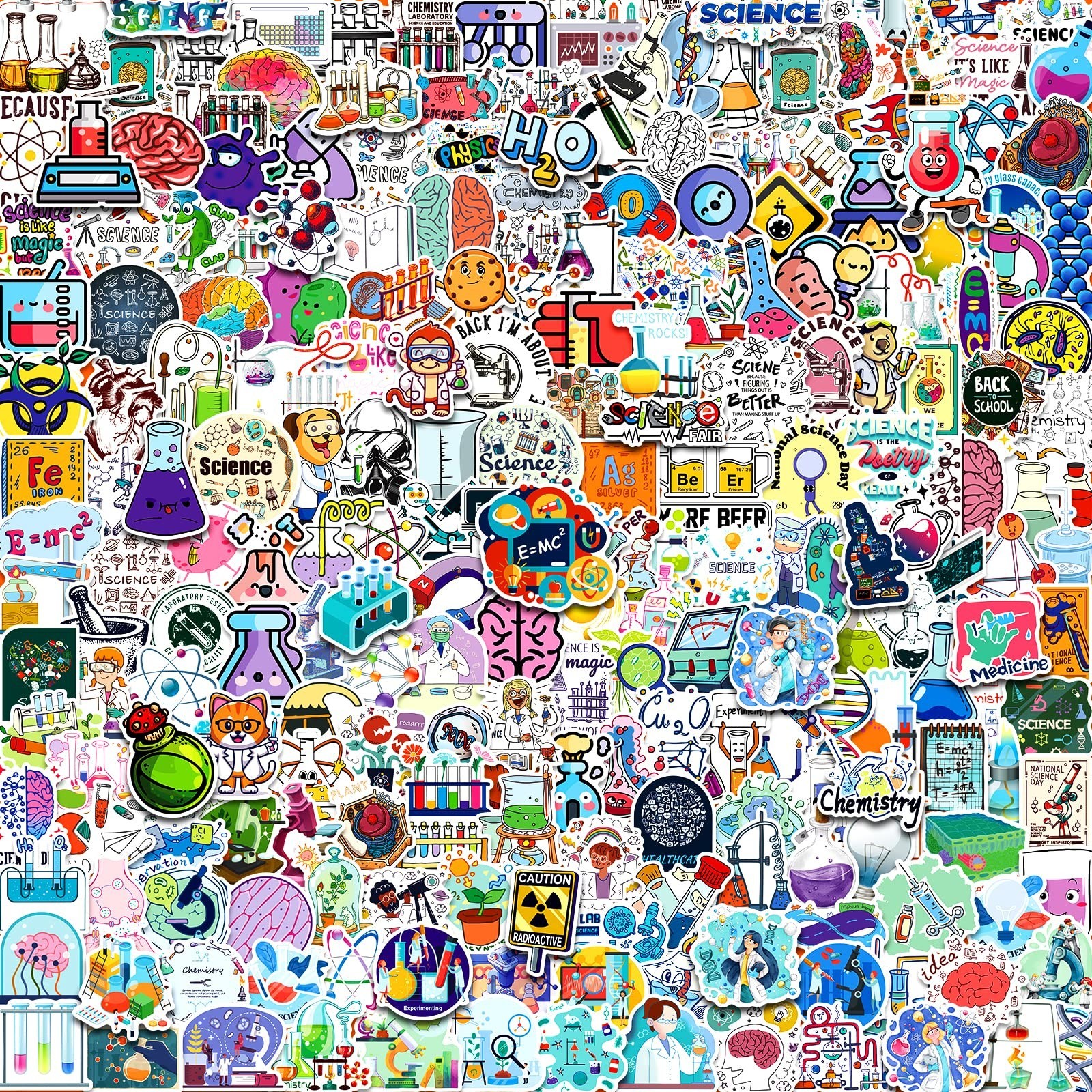 300 PCS Science Stickers, Teacher Stickers for Kids, Physics Math Experiment …