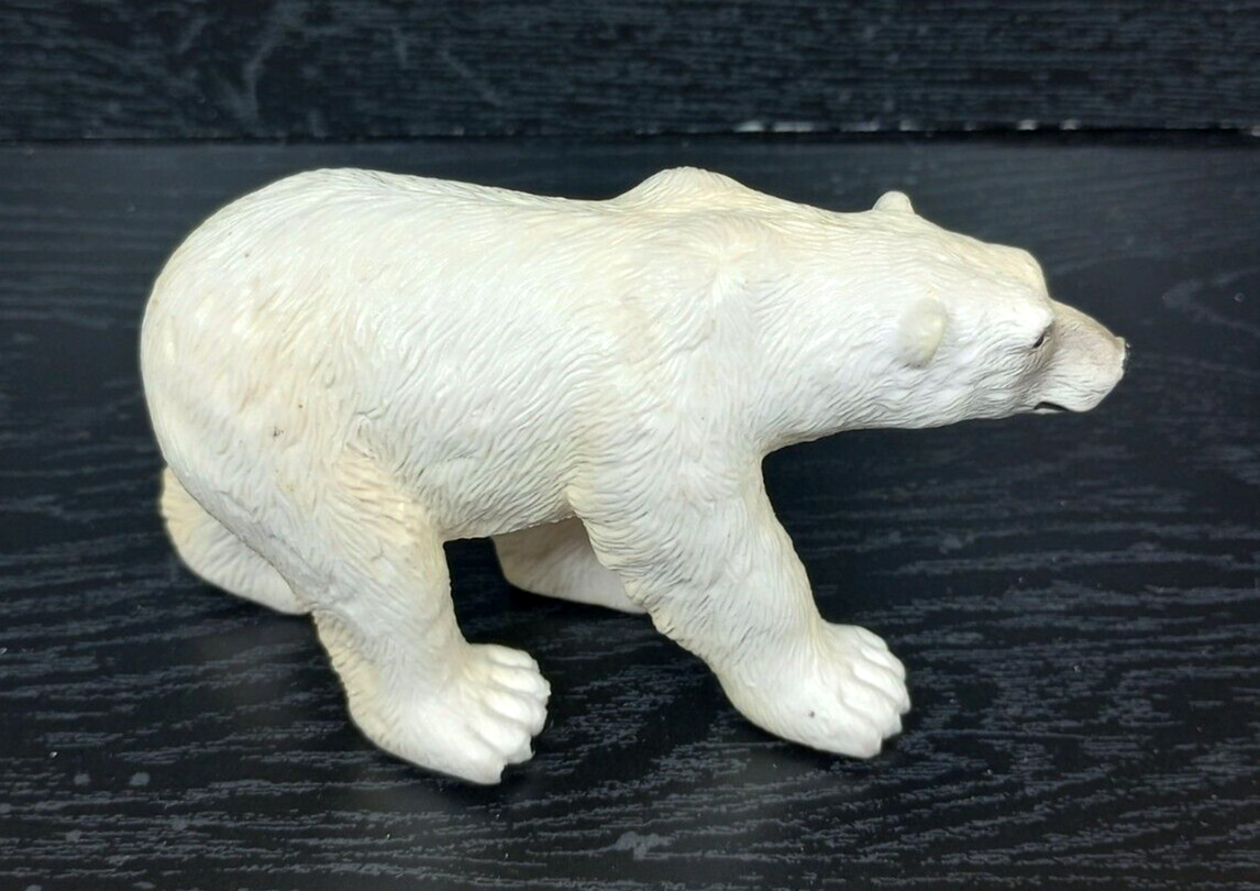 Terra By Battat Standing Grizzly Bear & Polar Bear Wildlife Diorama Figurine Lot