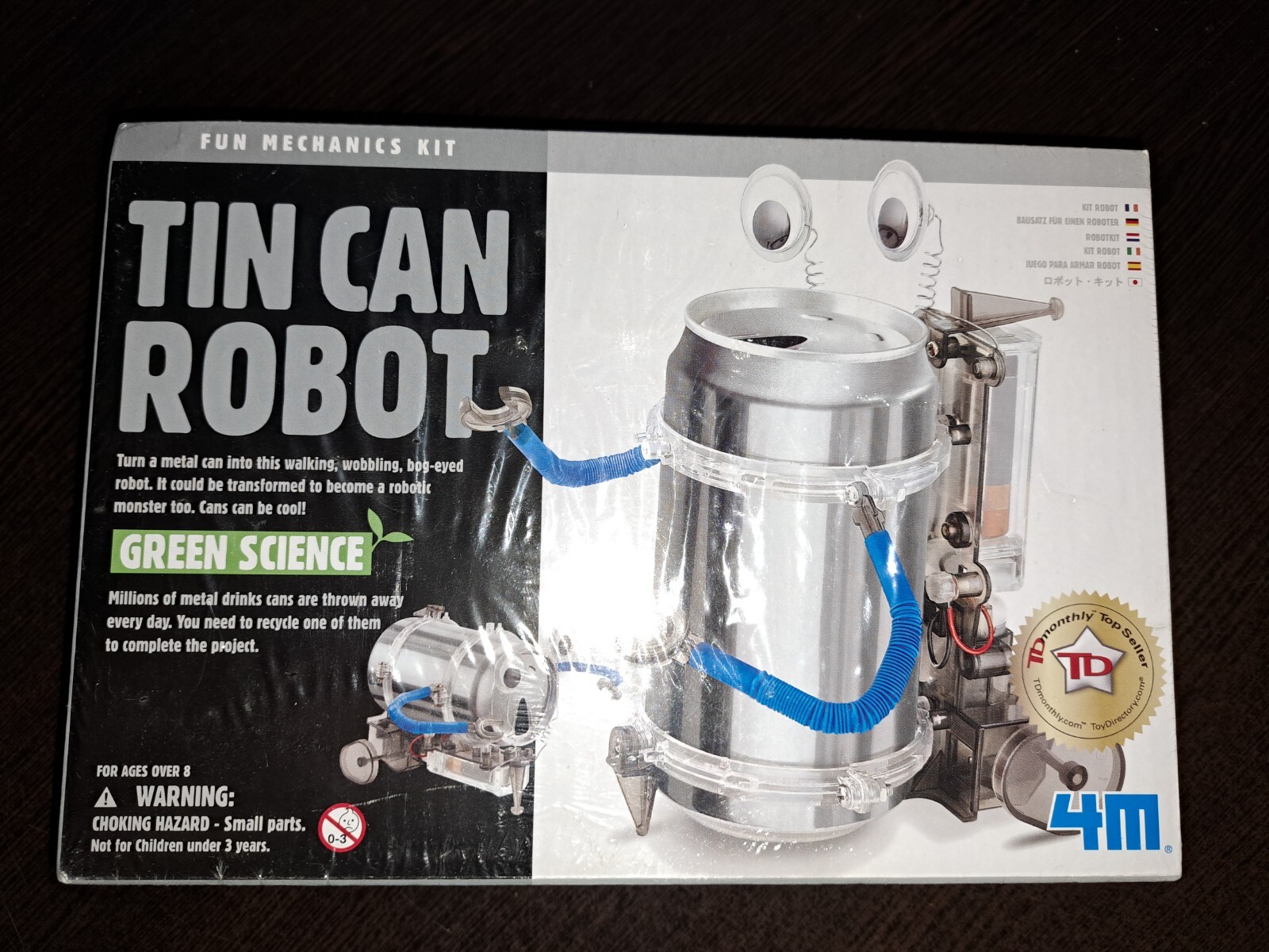 KidzRobotix Tin Can Robot Kit Educational Toy Fun Project NEW free ship