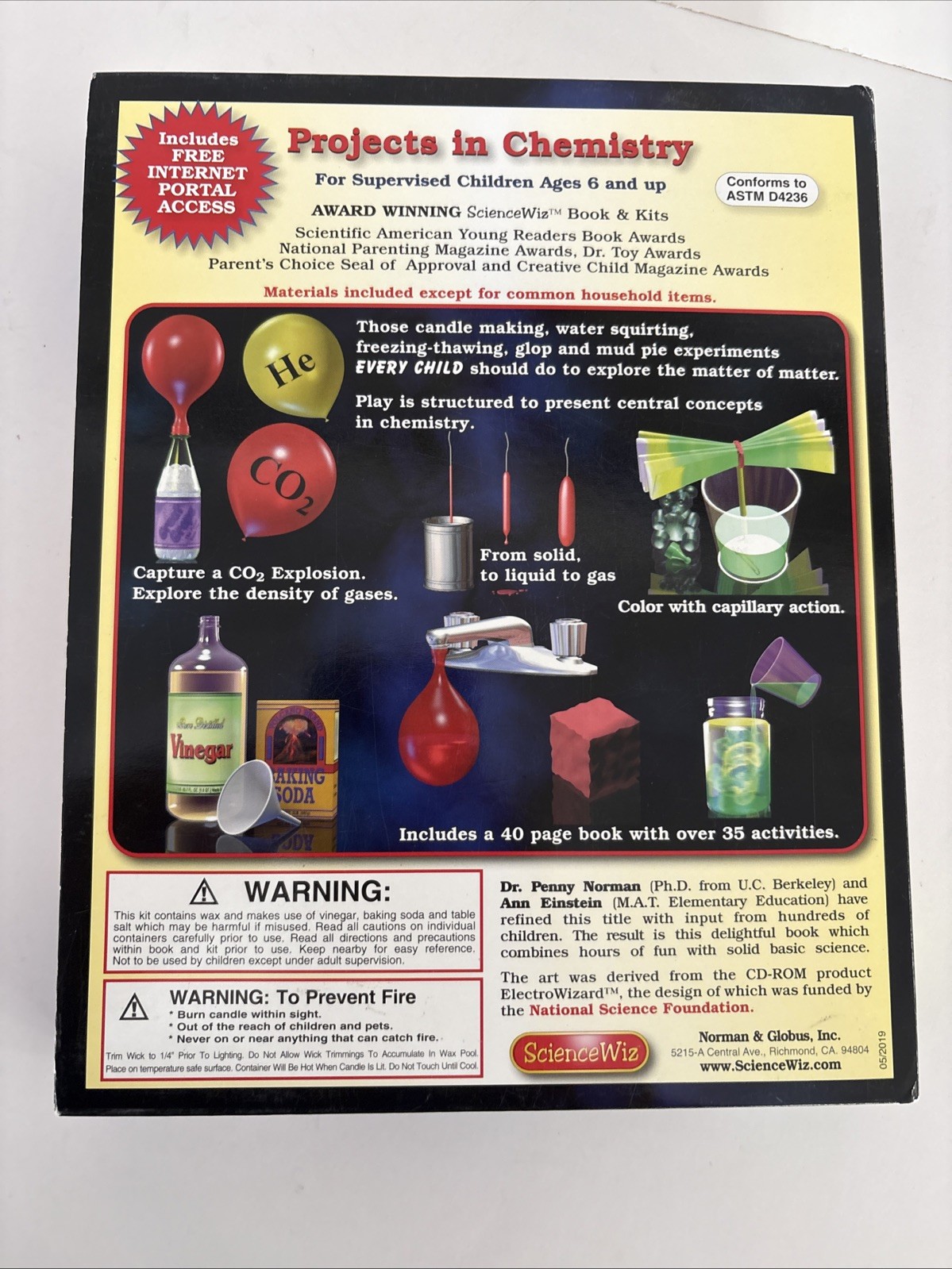 Science Wiz Charge Science Kit Chemistry Projects in Chemistry Norman NEW