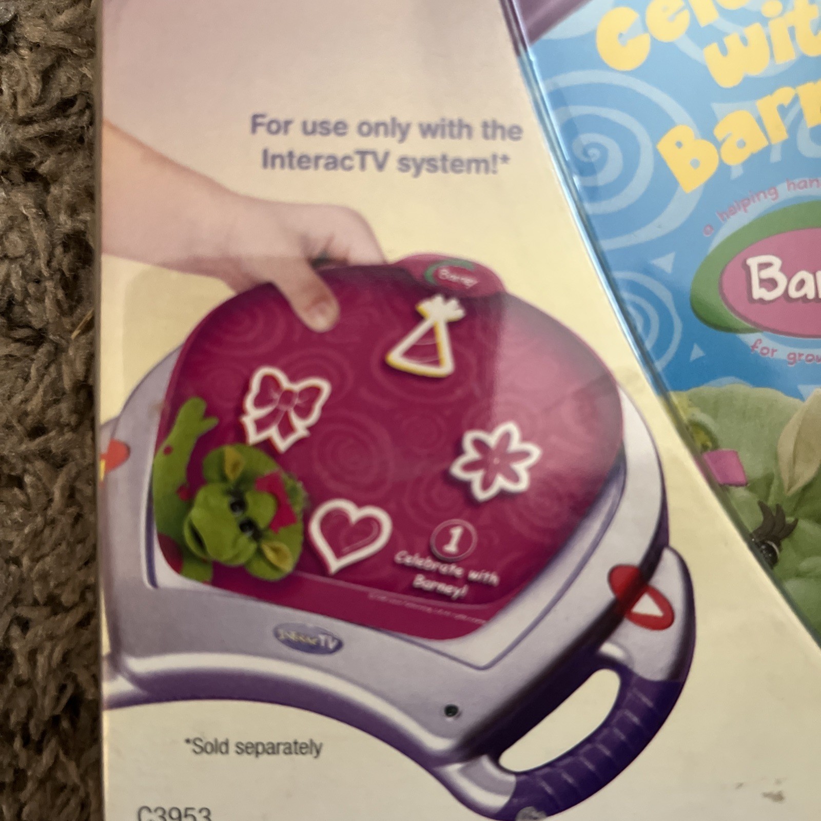 Fisher-Price InteracTV Celebrate With Barney Birthday 2004 Rare New DVD HiT