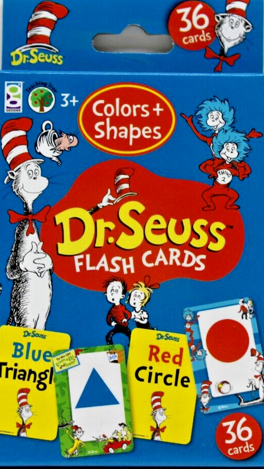 Dr. Seuss Learning Color Shapes Numbers Flash Cards Games Kappa Lot of 2