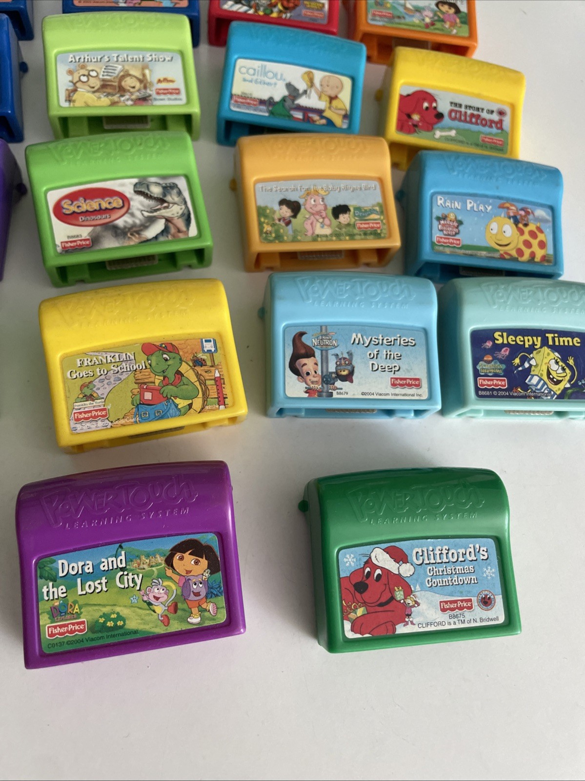 Fisher Price Power Touch Learning System LOT OF 18 Cartridges